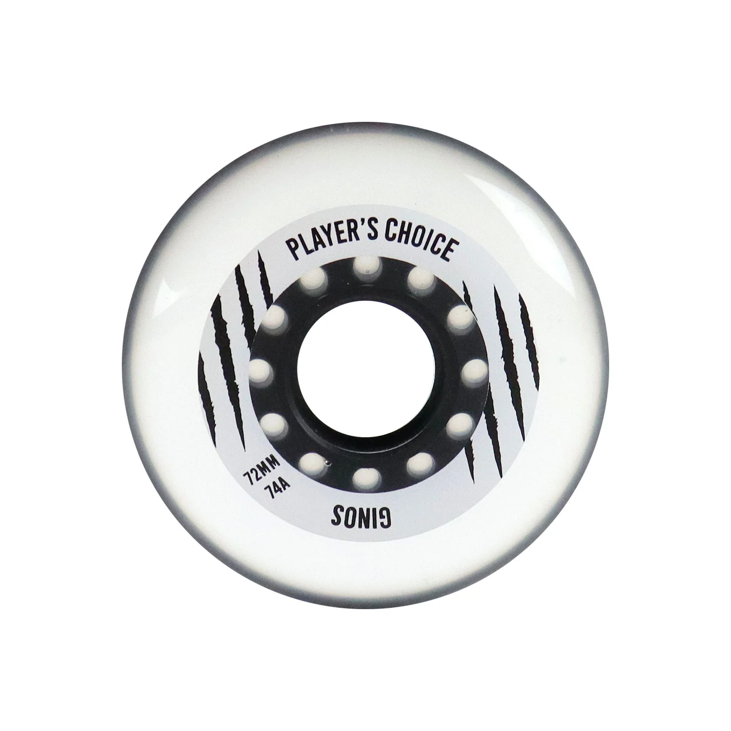 Player's Choice Indoor Roller Hockey Wheels 72mm Ginos 74A 4-Pack - Image 2