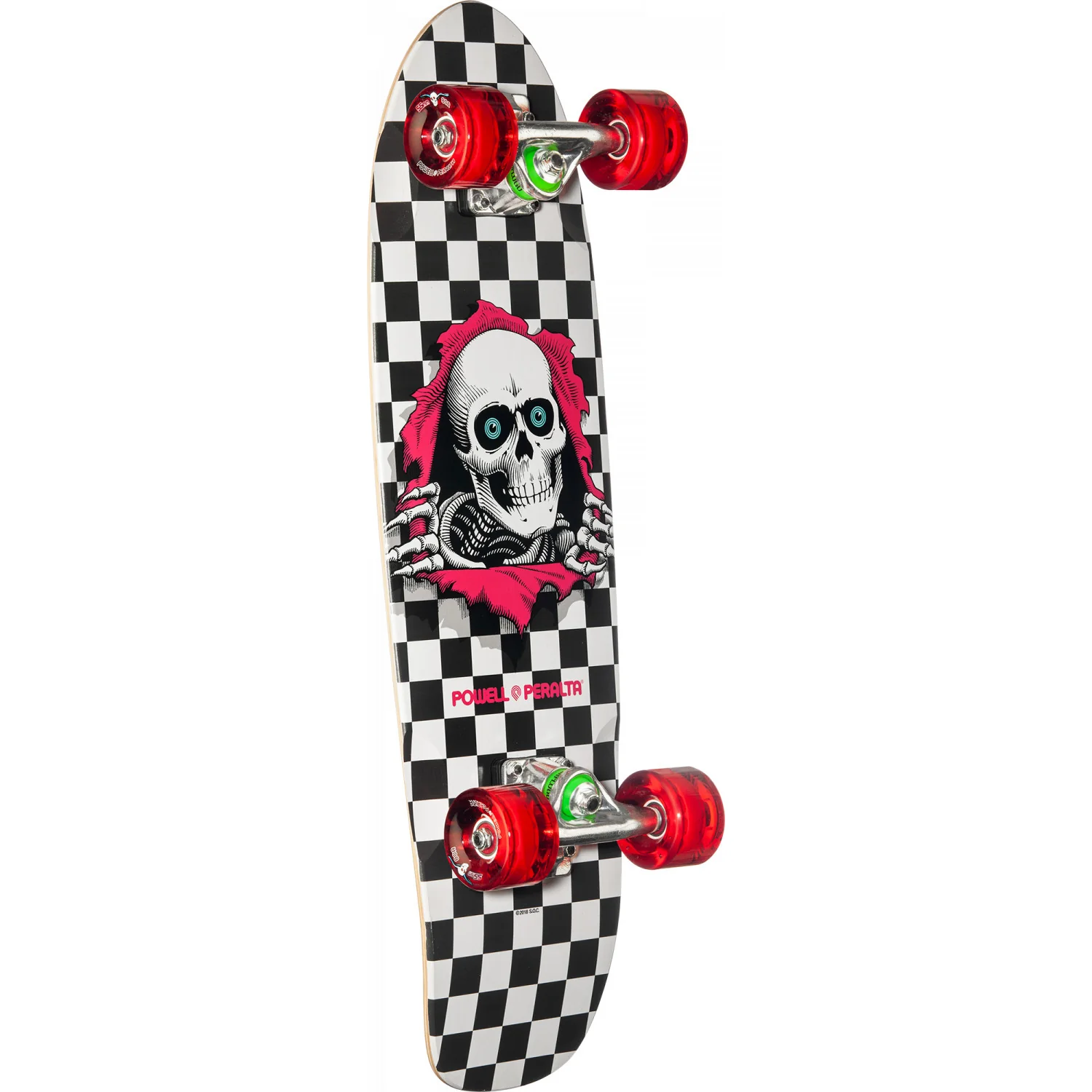 Powell Peralta Skateboard Complete Cruiser Sidewalk Surfer Checker Ripper 7.75" x 27.2" - Image 2
