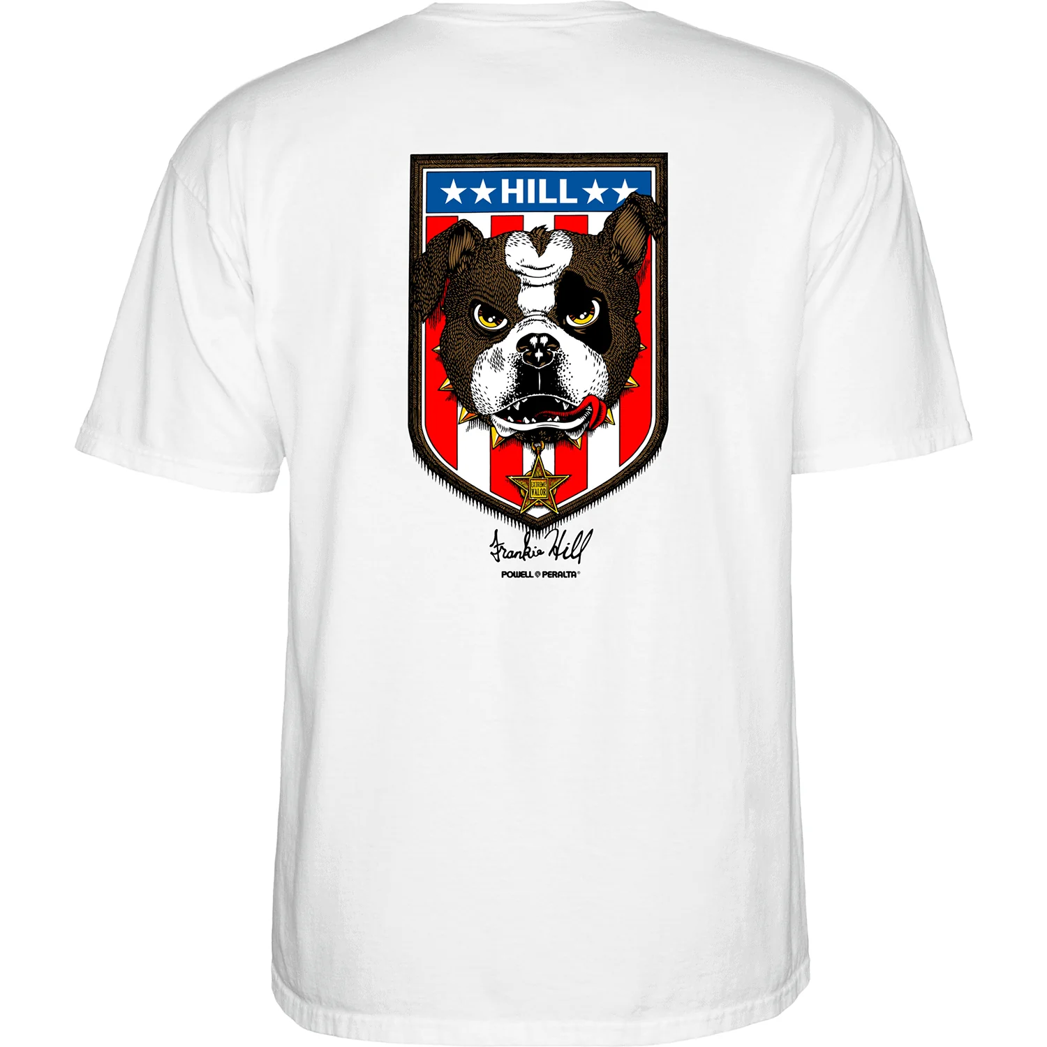 Powell Peralta Skateboard Shirt Hill Bulldog White - Image 2