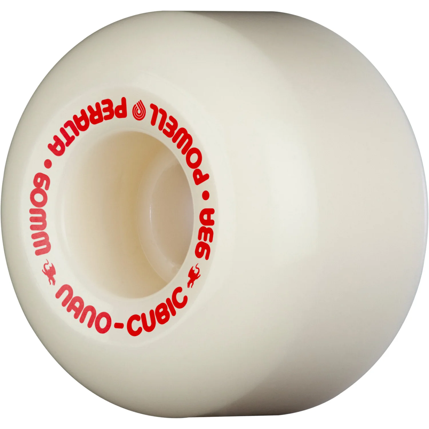 Powell Peralta Skateboard Wheels 60mm x 38mm Dragon Formula 93A Nano Cubic Off White - Image 2