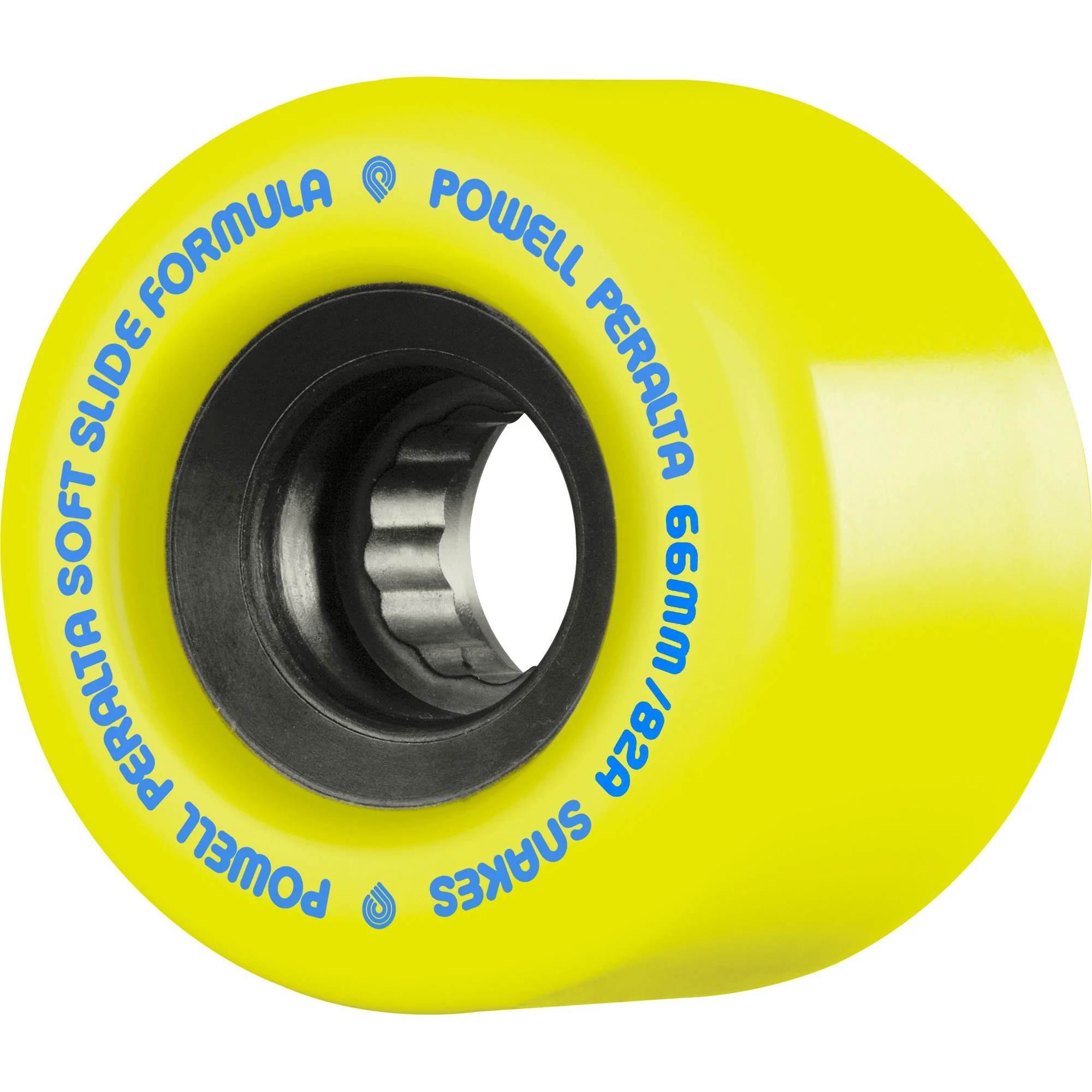 Powell Peralta Skateboard Wheels 66mm Snakes Yellow 82A Soft Slide Formula SSF - Image 2