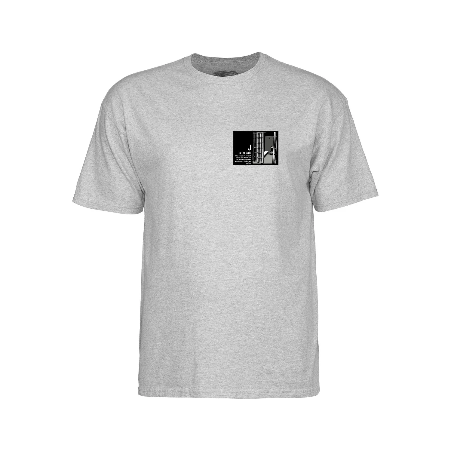 Powell Peralta Skateboards Shirt Chris Senn Police Sport Grey - Image 3