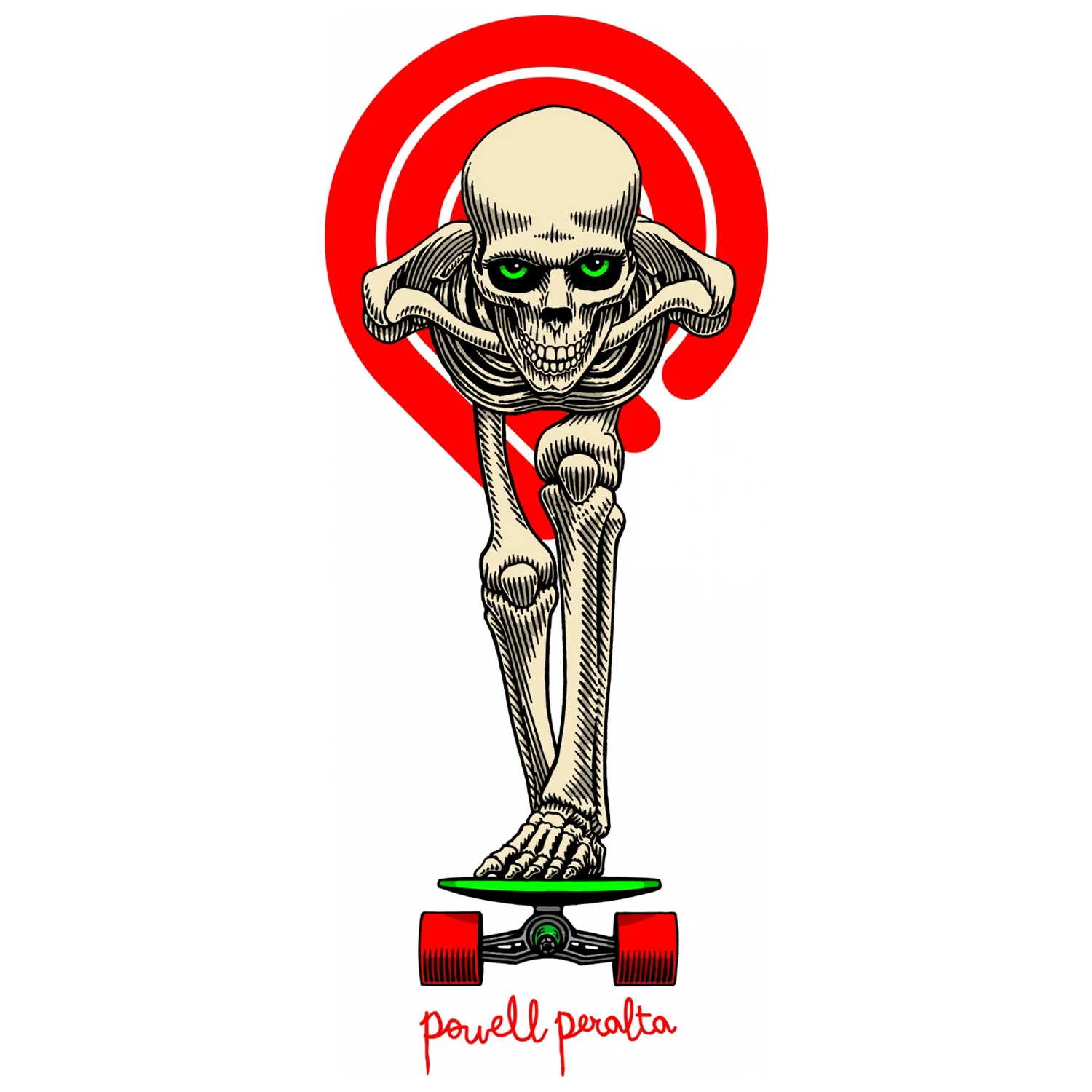 Powell Peralta Skeletons Only Sticker 5-Pack Stickers - Image 2