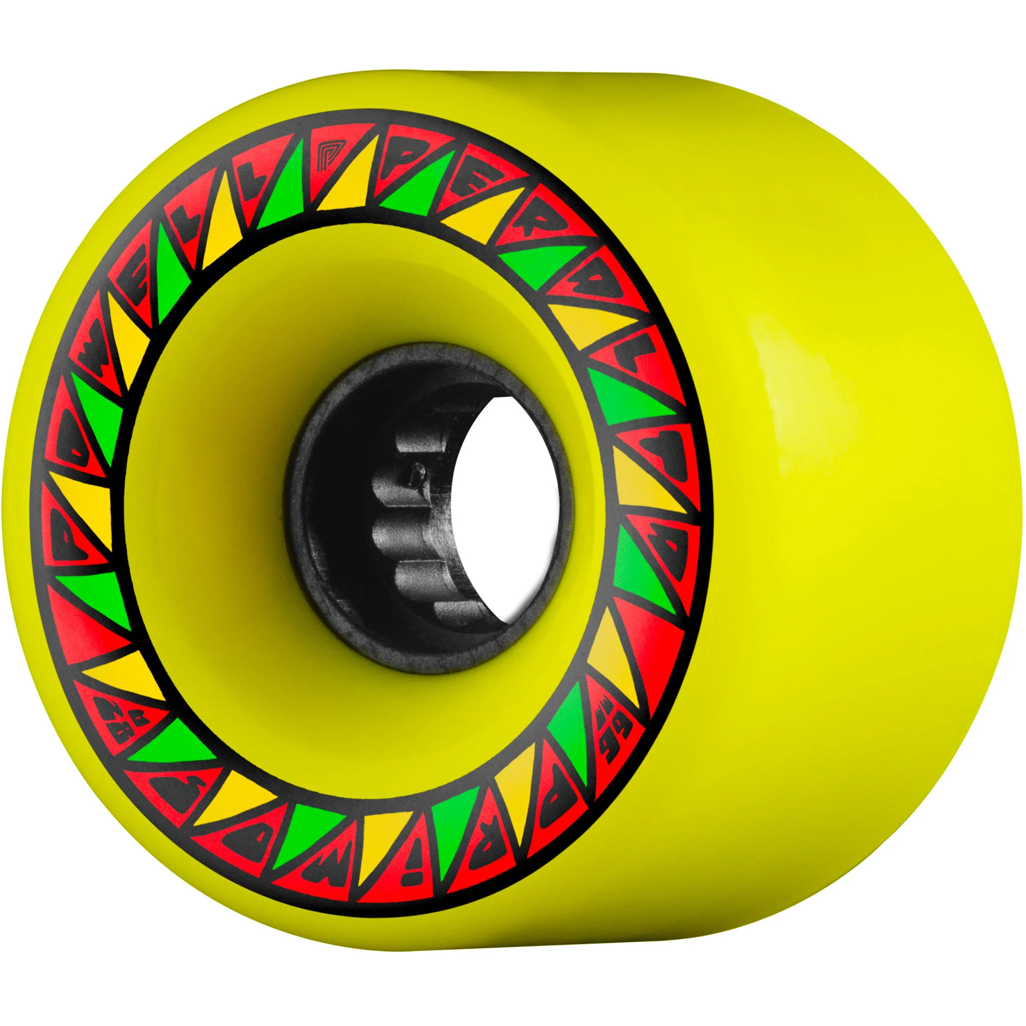 Powell Peralta Wheels 66mm Primo 82A SSF Yellow Blue Skateboard Longboard Cruiser - Image 2