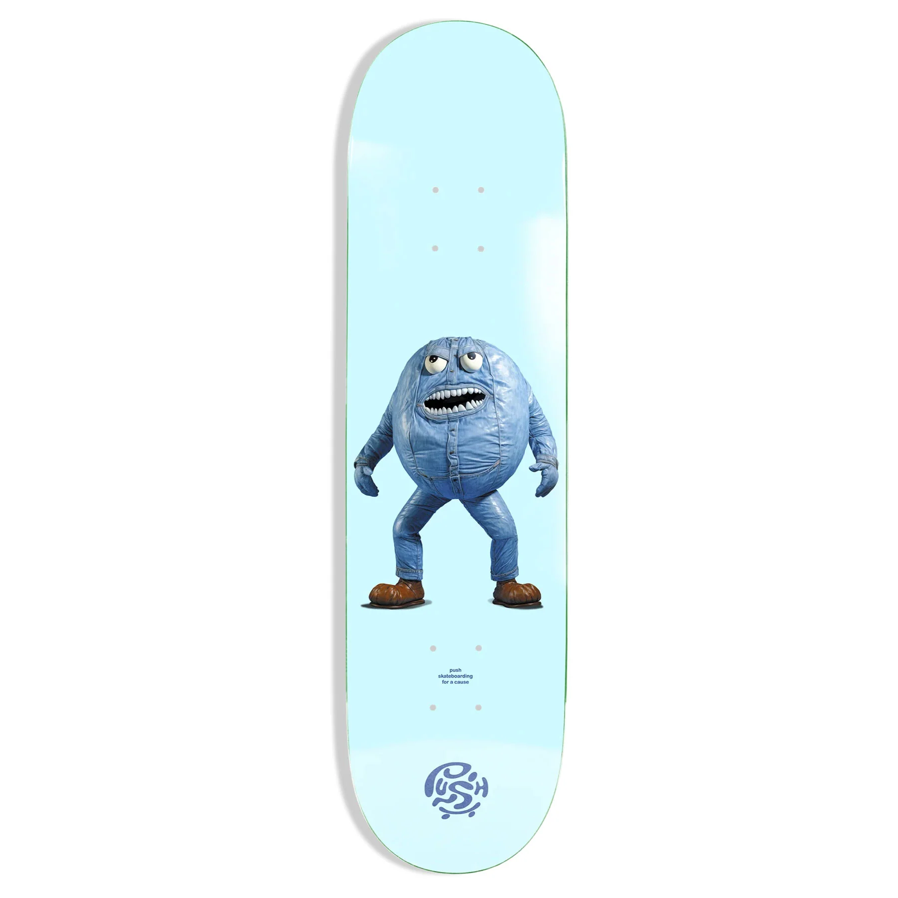 Push Skateboard Complete Denim Dan Incomplete 8.0" - Unassembled Kit with Tool - Image 2
