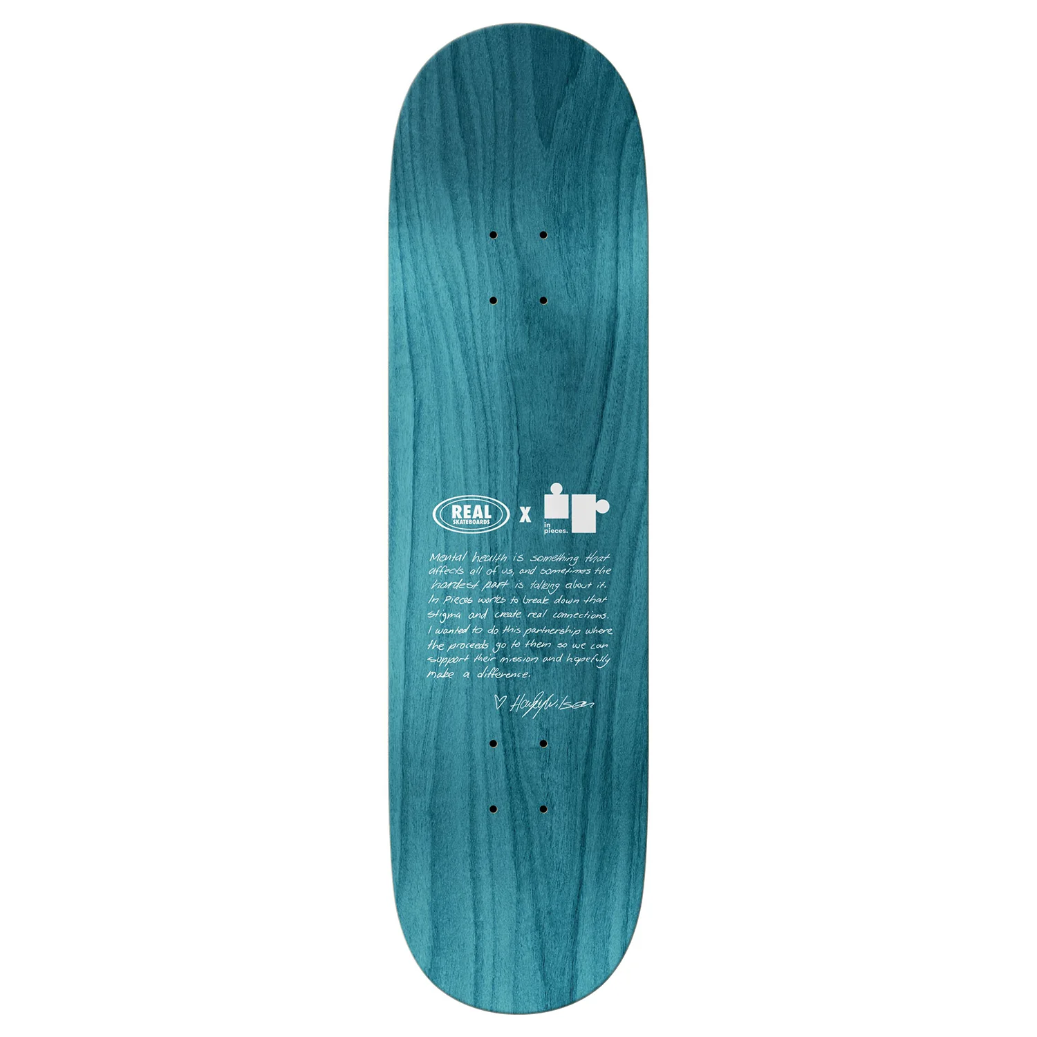 Real Skateboard Deck Hayley Wilson Pieces True Fit 8.25" x 31.5" - Image 2