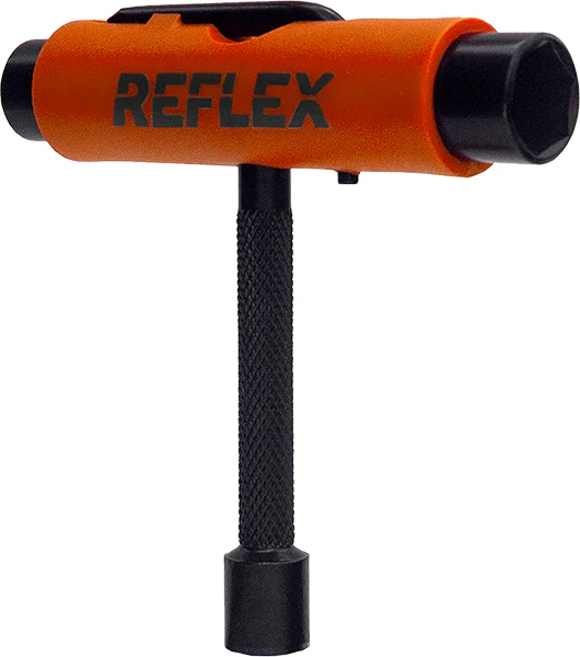 Reflex Triflex Skateboard Tool Orange - Sockets, Wrench/Screwdriver, Griptape File - Image 2