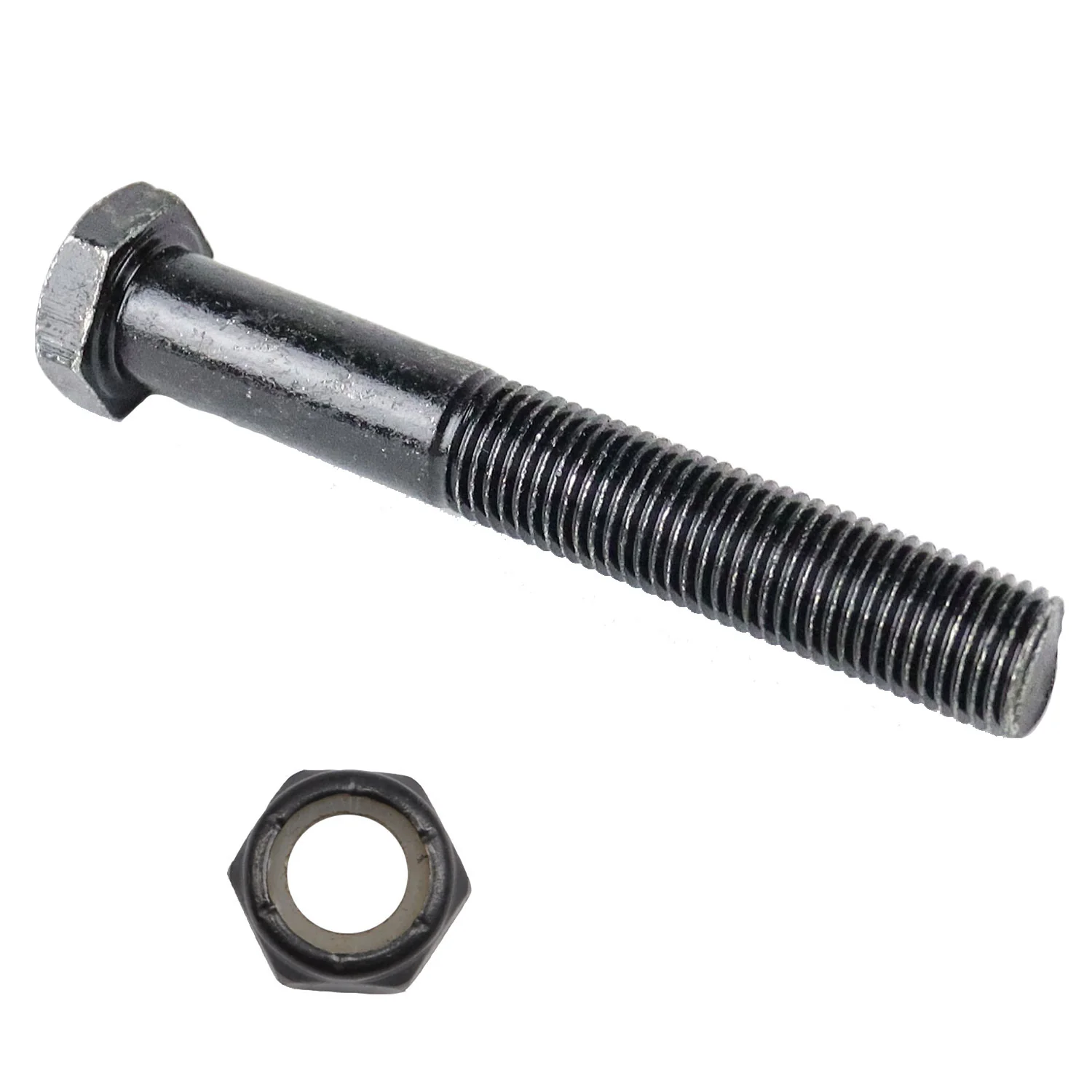 Replacement Longboard Truck Kingpin and Nut 64mm Gloss Black Floating