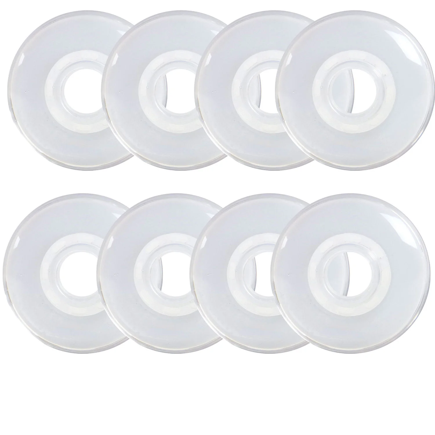 Rink Rat Roller Hockey Wheels Rinkster Ghost 76mm / 80mm HiLo XX Grip White/Clear 8-Pack