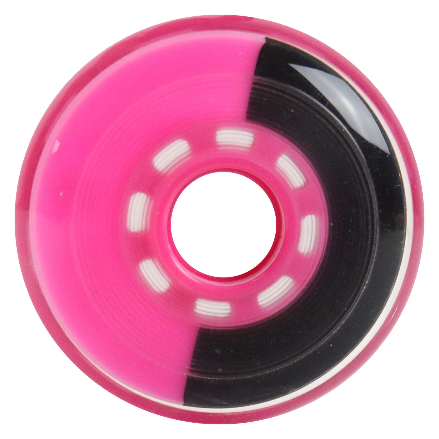 Rink Rat Roller Hockey Wheels Rinkster Split 76mm XXX Grip Black/Pink (Single) - Image 3