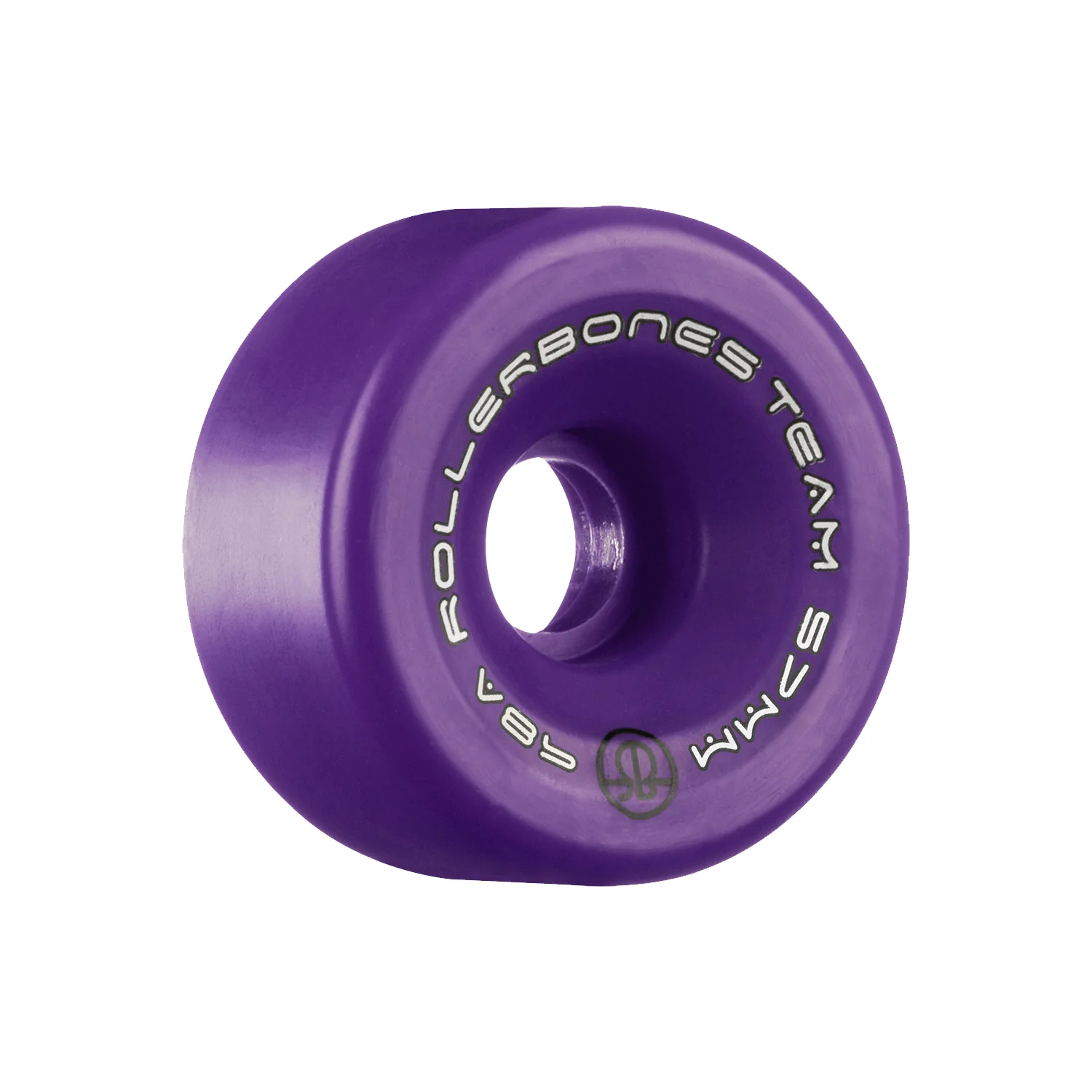 Rollerbones Quad Skate Wheels 57mm x 30mm Logo 98A 8-Pack Purple - Image 2