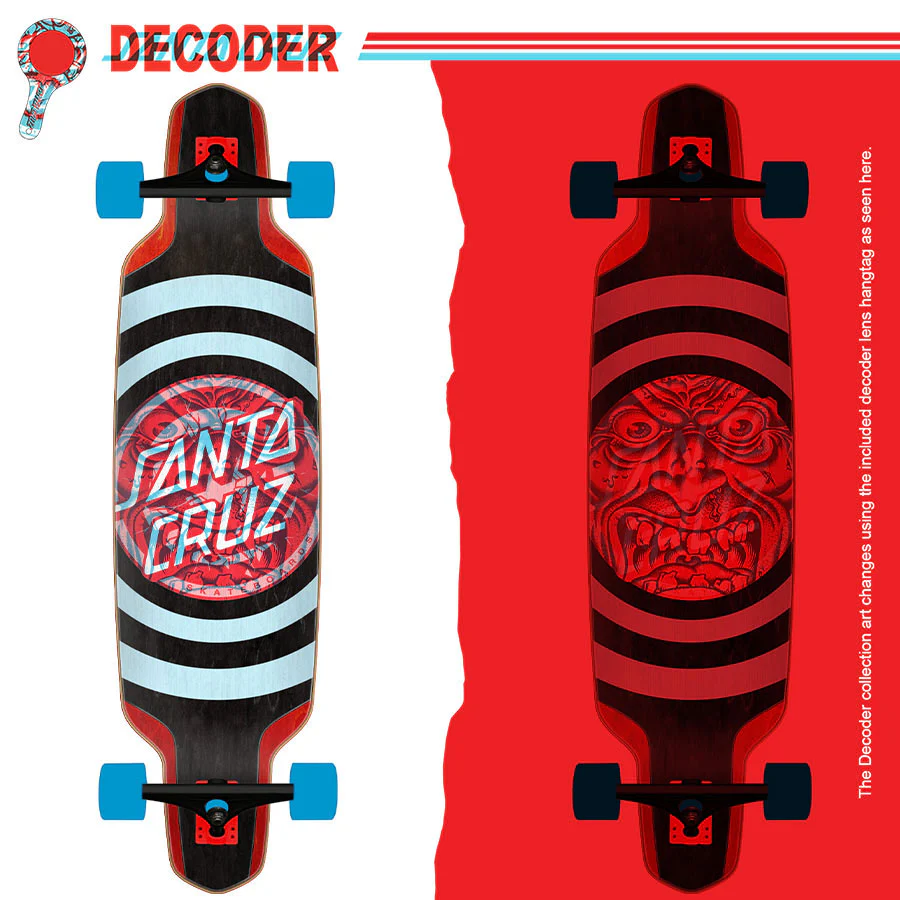 Santa Cruz Longboard Decoder Roskopp Drop Down 9.5" x 37.52" Complete - Image 3