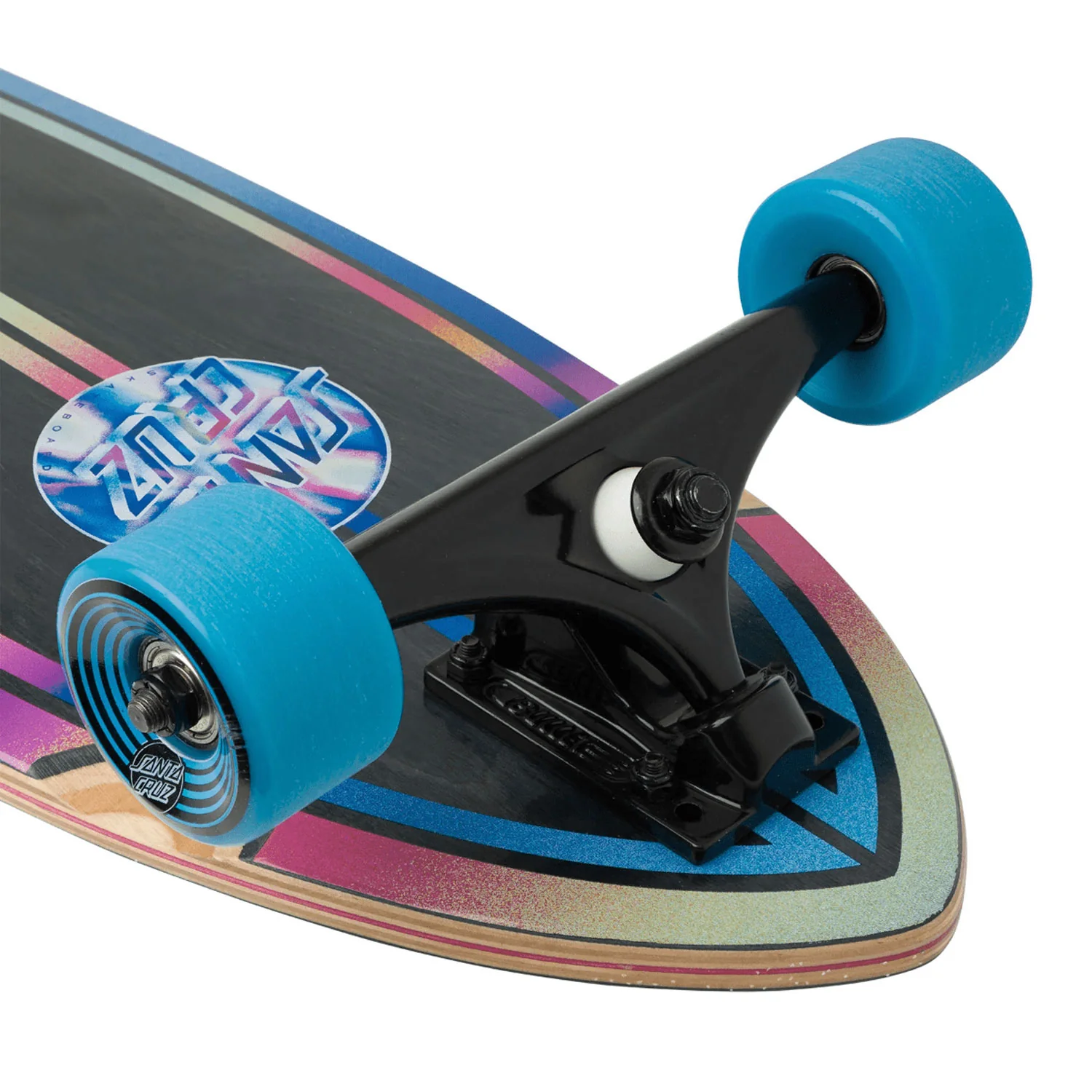 Santa Cruz Longboard Iridescent Dot Pintail Black 9.2" x 33" - Image 3