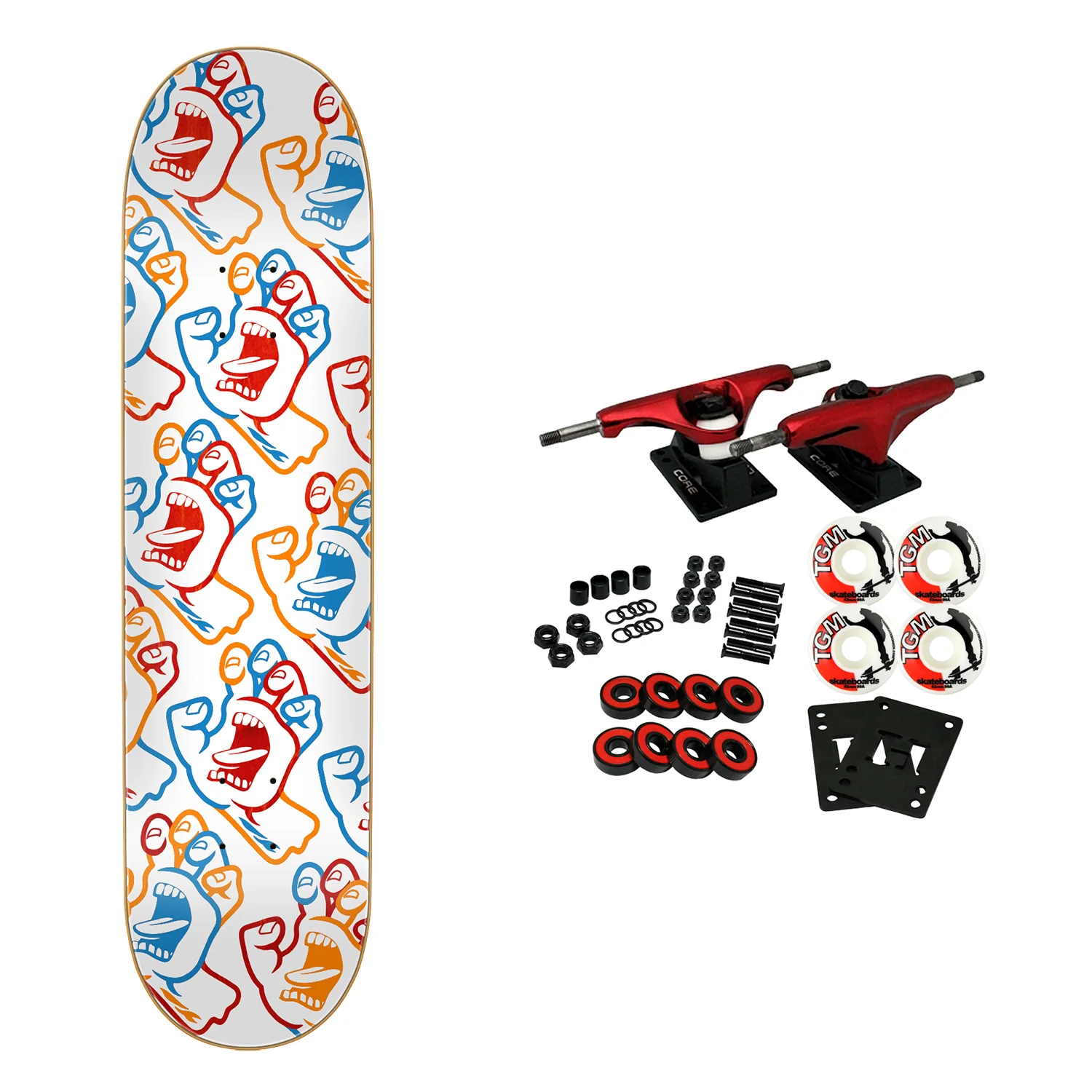 Santa Cruz Skateboard Complete Screaming Hand Fusion 7.75" x 31.4"