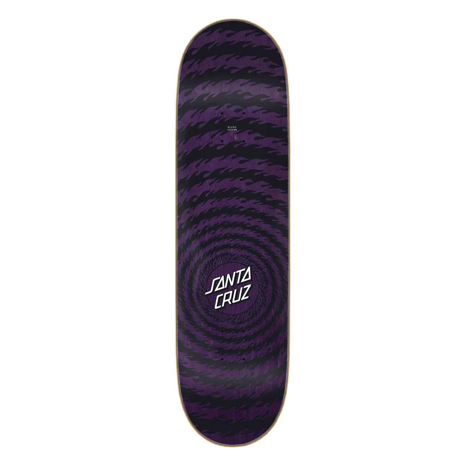 Santa Cruz Skateboard Deck Flame Ringed Dot 8.5" x 32" - Image 2