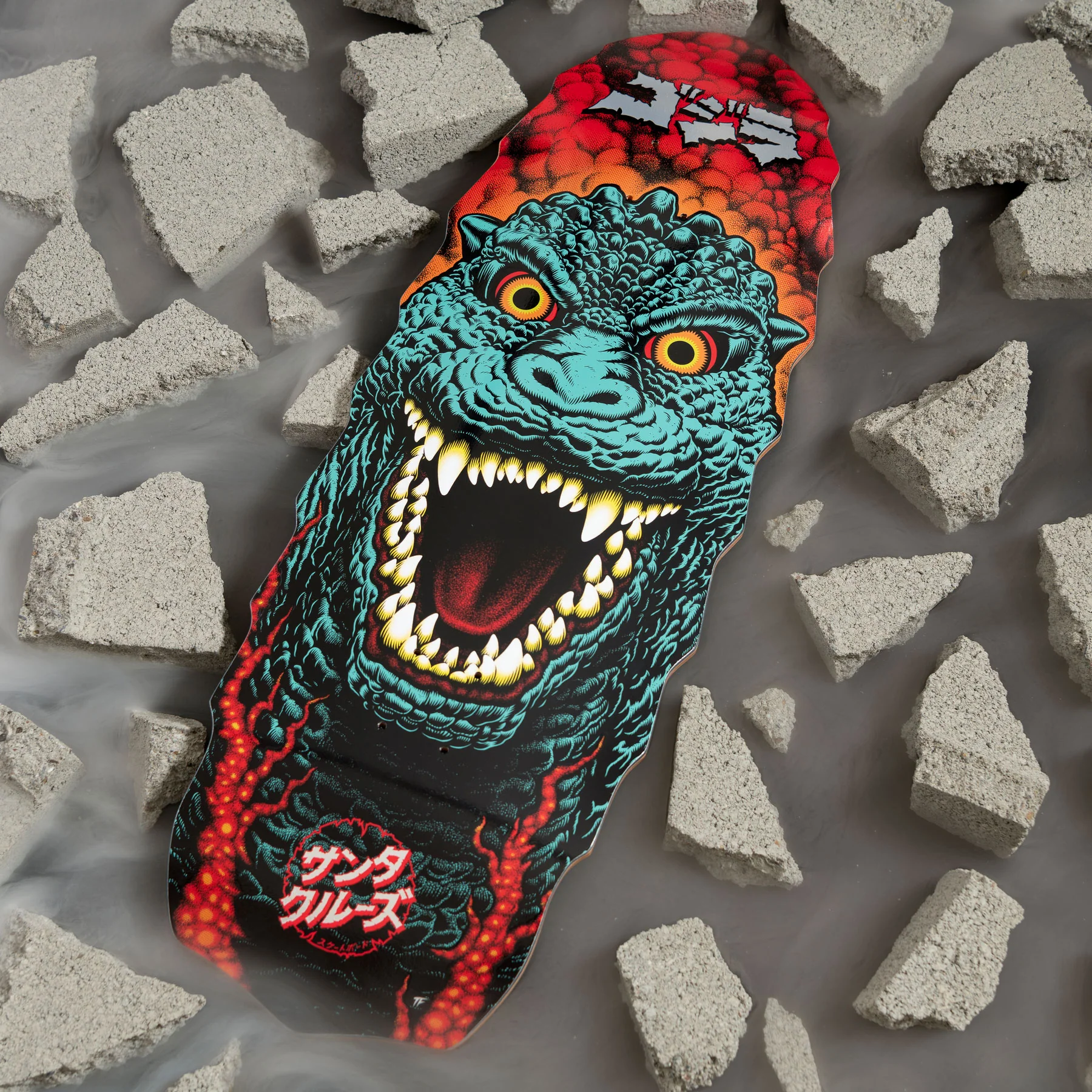 Santa Cruz Skateboard Deck Godzilla Destroyer 11.0" x 32" - Image 3