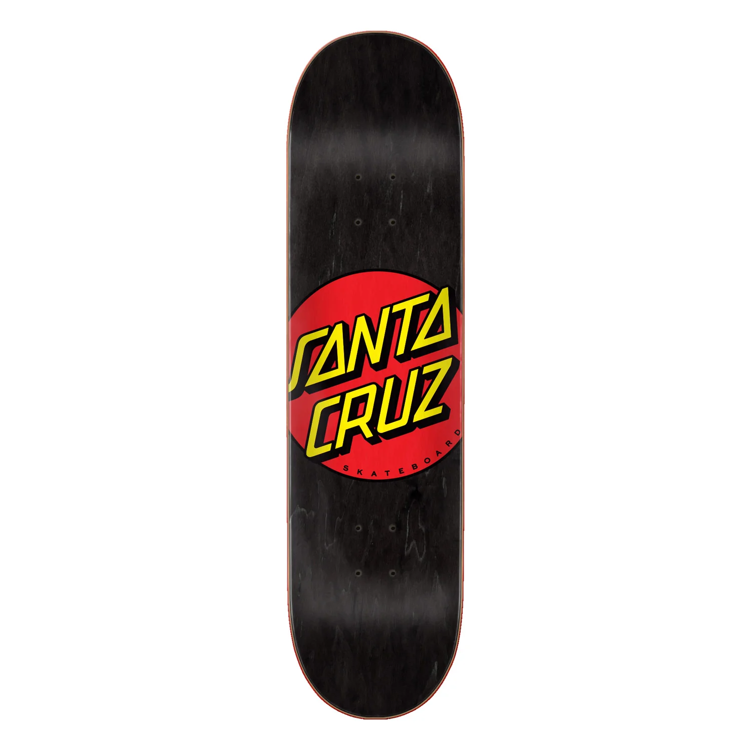 Santa Cruz Skateboard Dot Black 8.25" with Independent Mids Trucks, Ricta Wheels - Image 2