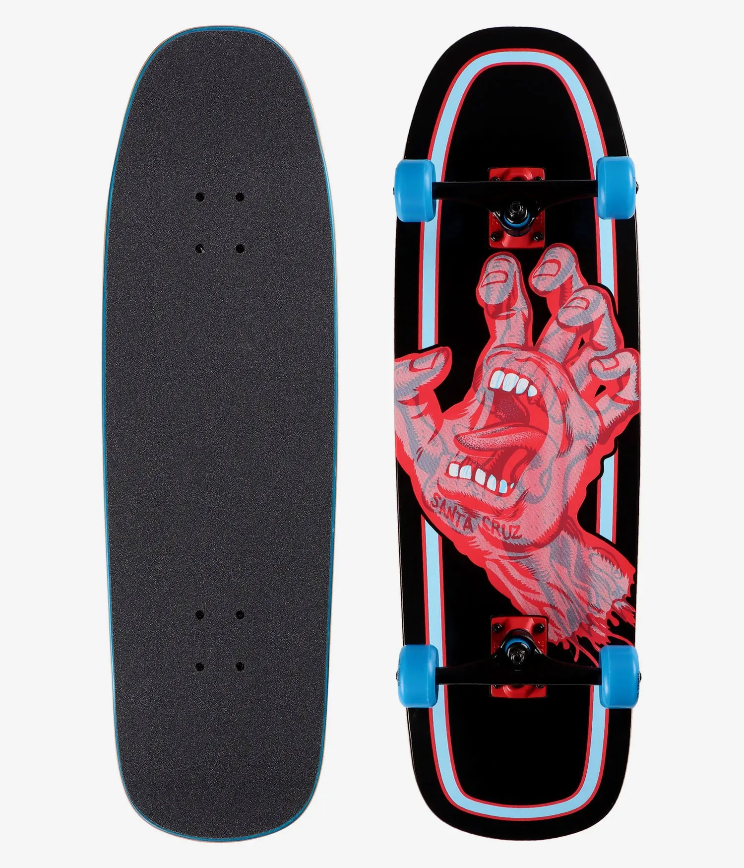 Santa Cruz Skateboard Old School Cruiser Complete Decoder Hand 80's 9.51" x 32.26"