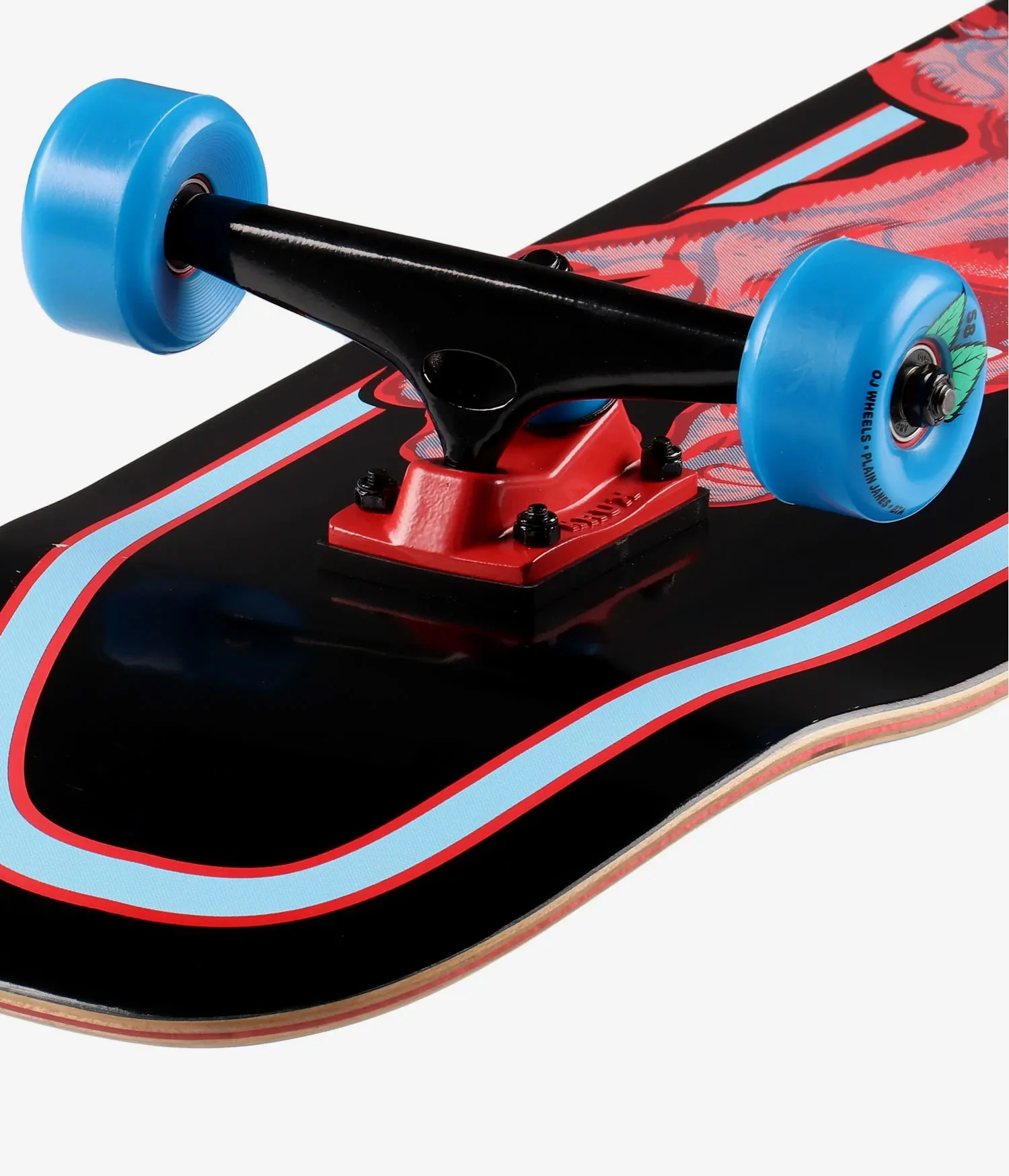 Santa Cruz Skateboard Old School Cruiser Complete Decoder Hand 80's 9.51" x 32.26" - Image 3