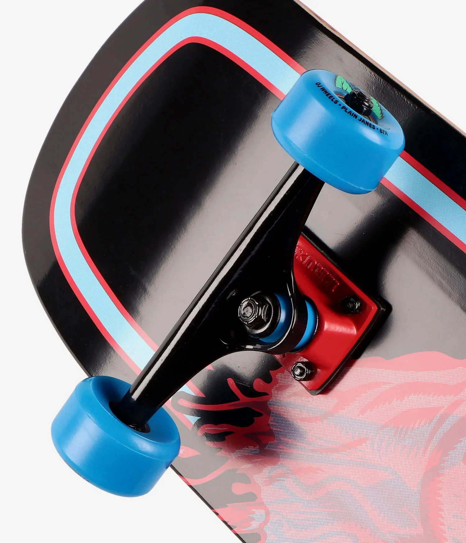 Santa Cruz Skateboard Old School Cruiser Complete Decoder Hand 80's 9.51" x 32.26" - Image 4