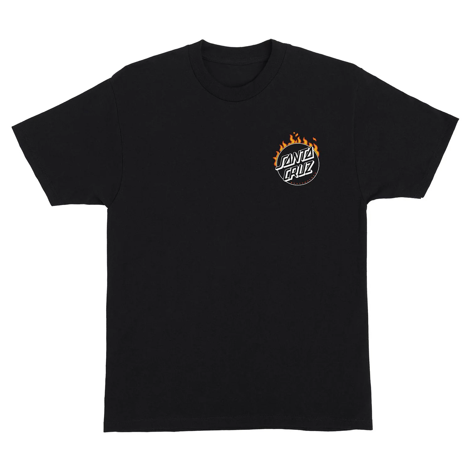 Santa Cruz Skateboard T-Shirt Burnt Opus Oversized Black - Image 2
