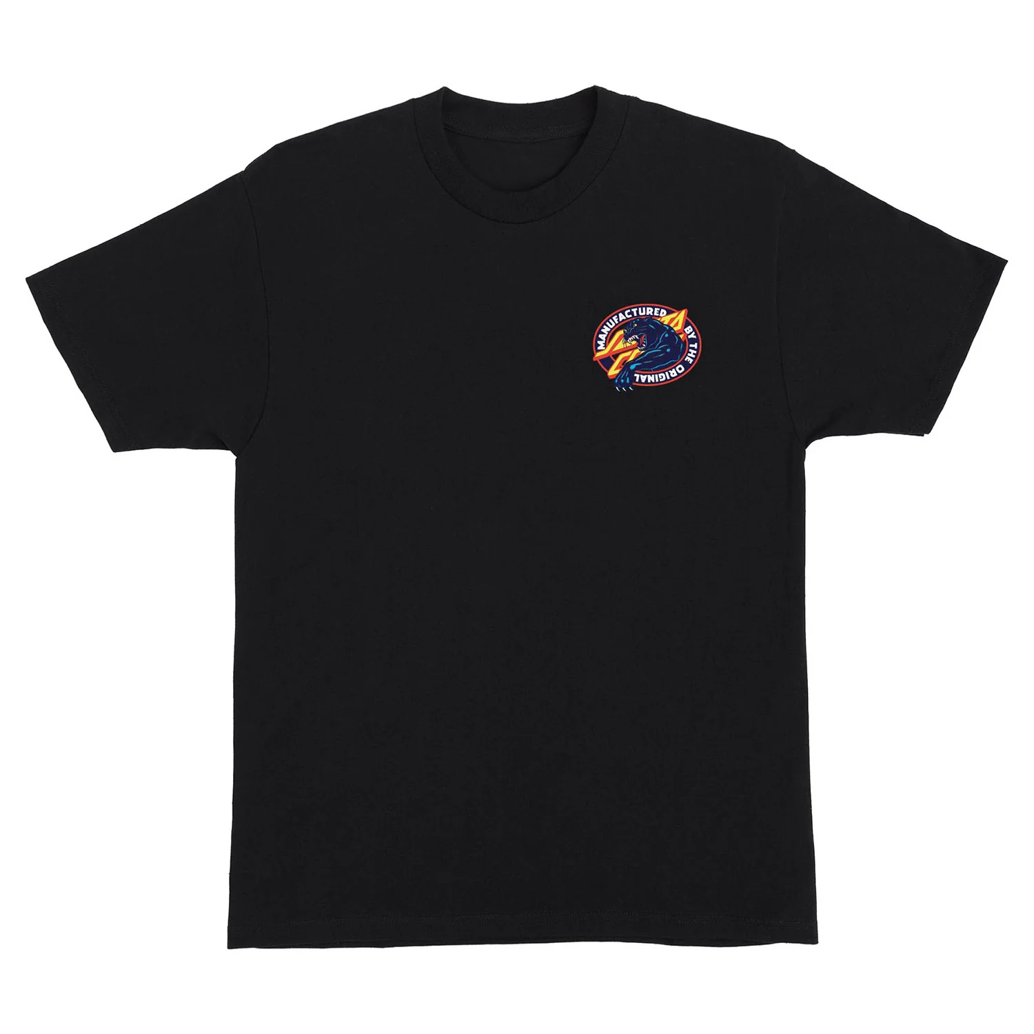 Santa Cruz Skateboard T-Shirt Natas SC Panther Black - Image 2