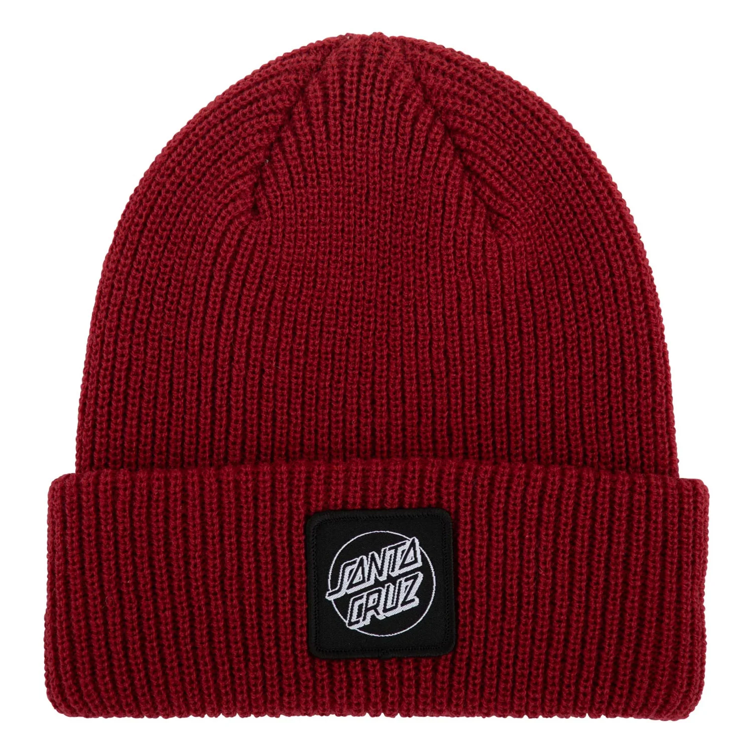 Santa Cruz Skateboards Beanie Cruz Label Burgundy