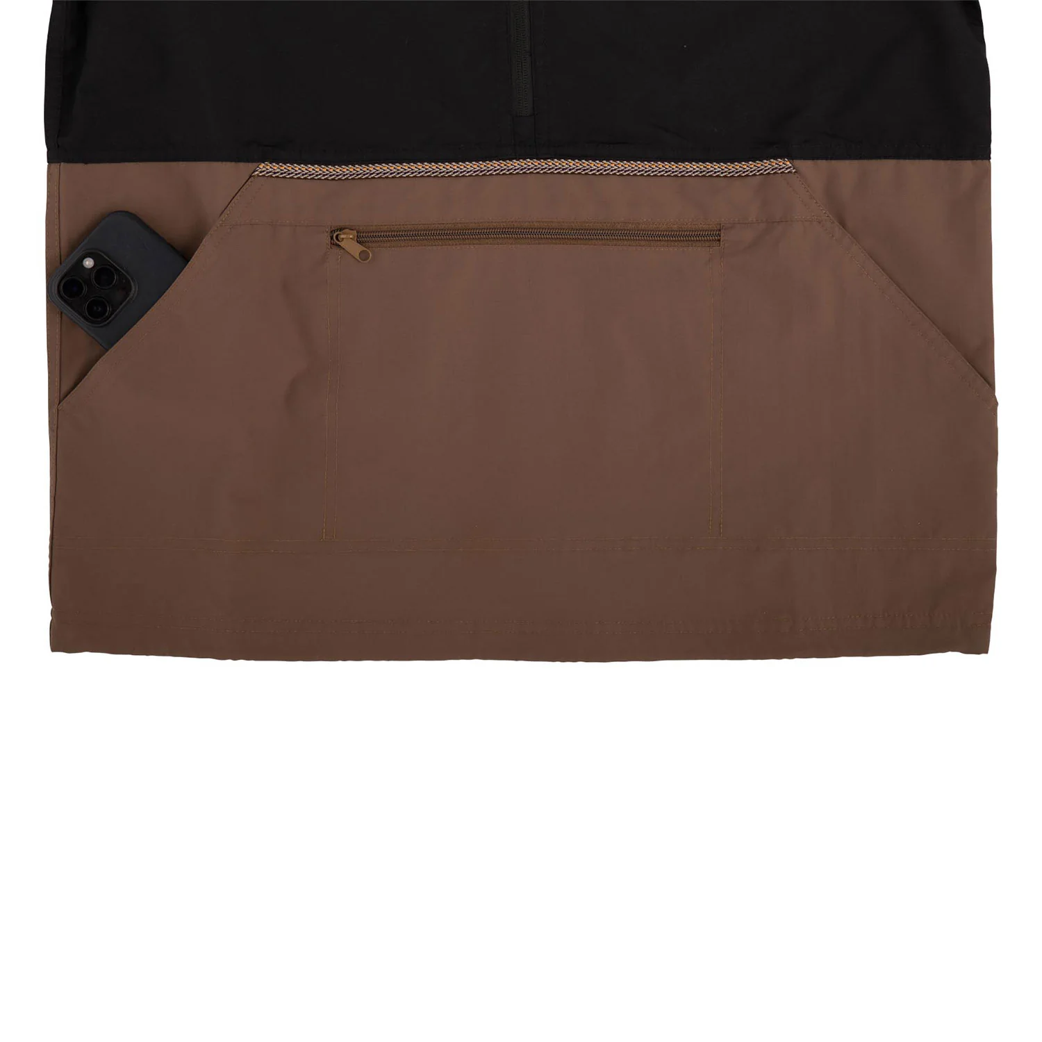 Santa Cruz Skateboards Coat Break Trail Anorak Unlined Black/Brown - Image 5