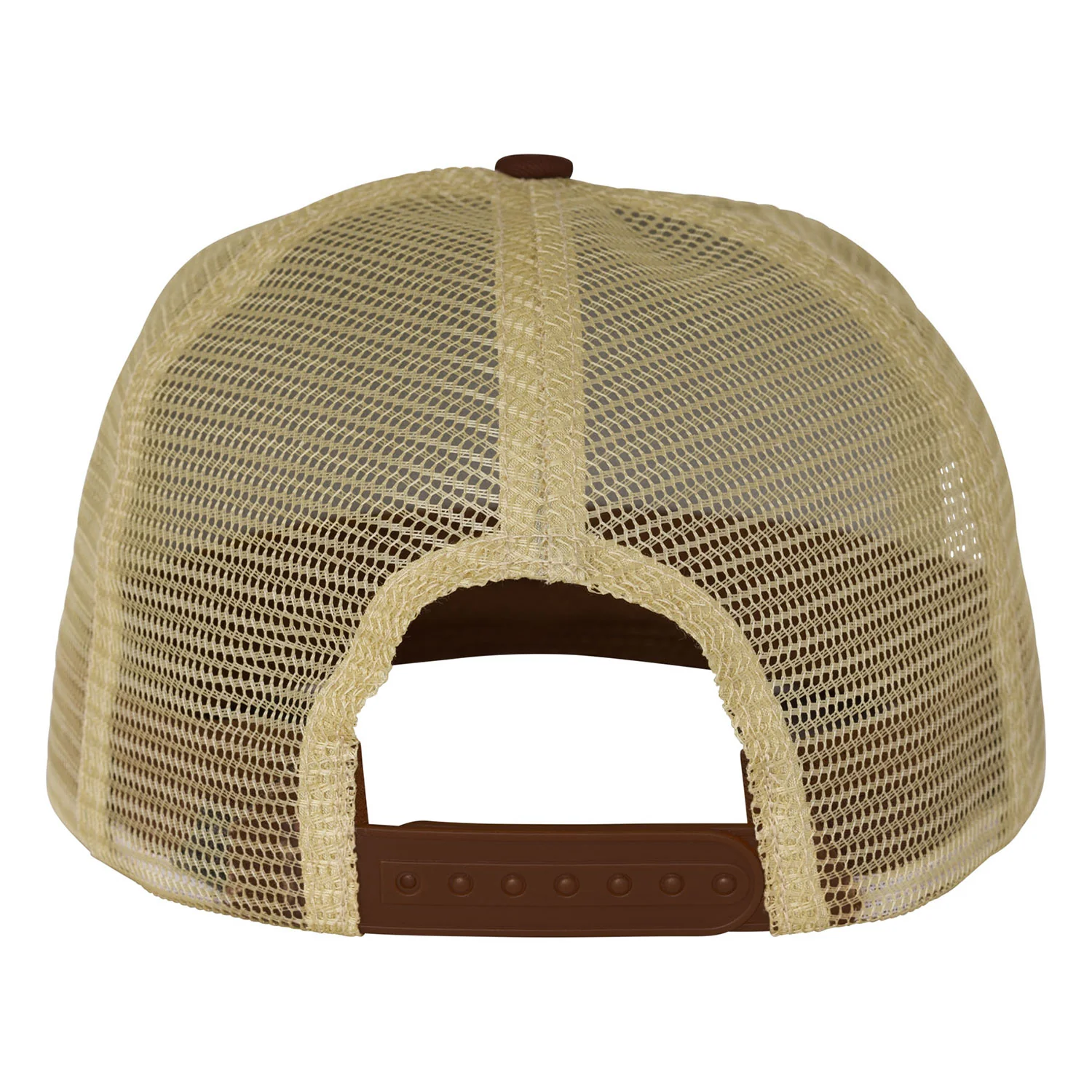 Santa Cruz Skateboards Hat Classic Dot Mesh Trucker Tan/Brown - Image 2