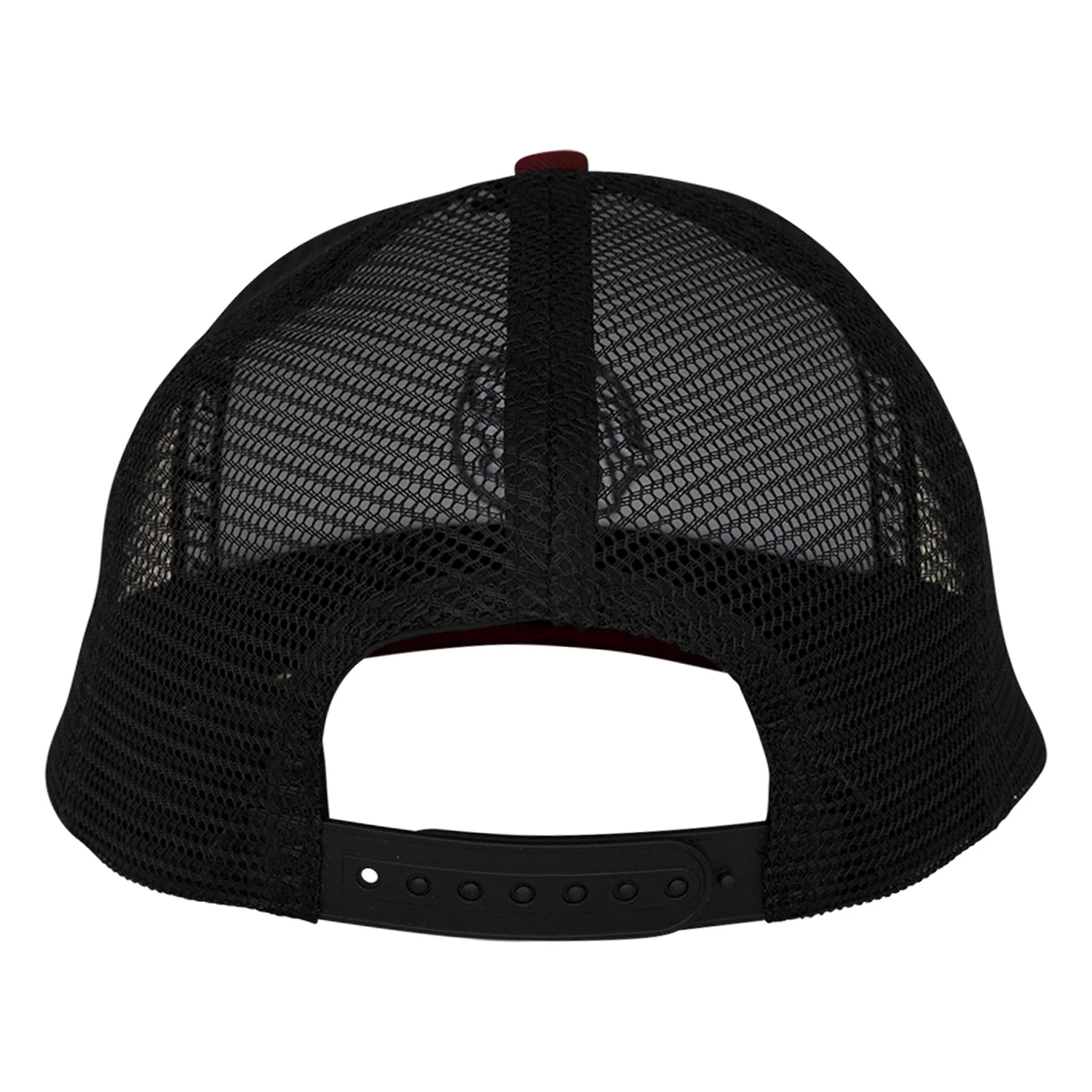 Santa Cruz Skateboards Hat Cruz Embroidered Mesh Trucker Maroon/Slate - Image 2