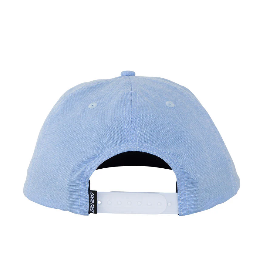 Santa Cruz Skateboards Hat Oval Dot Mono Snapback Blue - Image 2