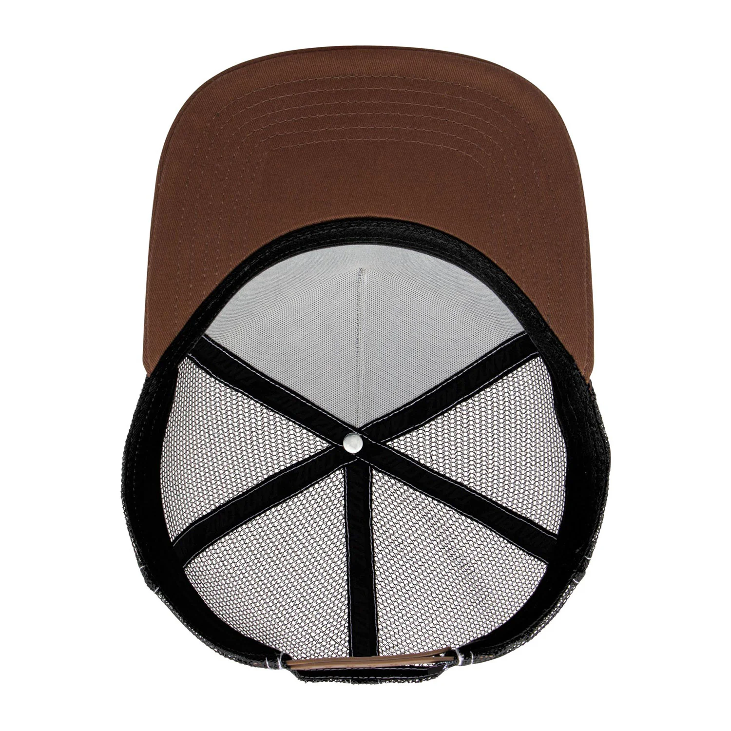 Santa Cruz Skateboards Hat Screaming Hand Front Mesh Trucker White/Brown/Black - Image 4