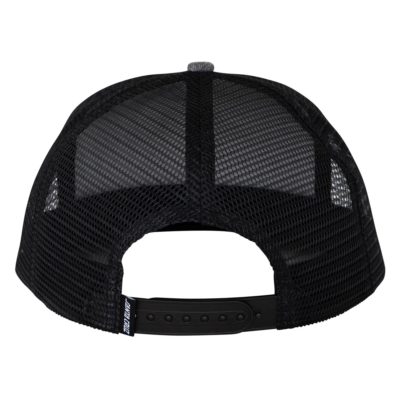 Santa Cruz Skateboards Hat Screaming Hand Mesh Trucker Mid Grey Heather/Black - Image 2