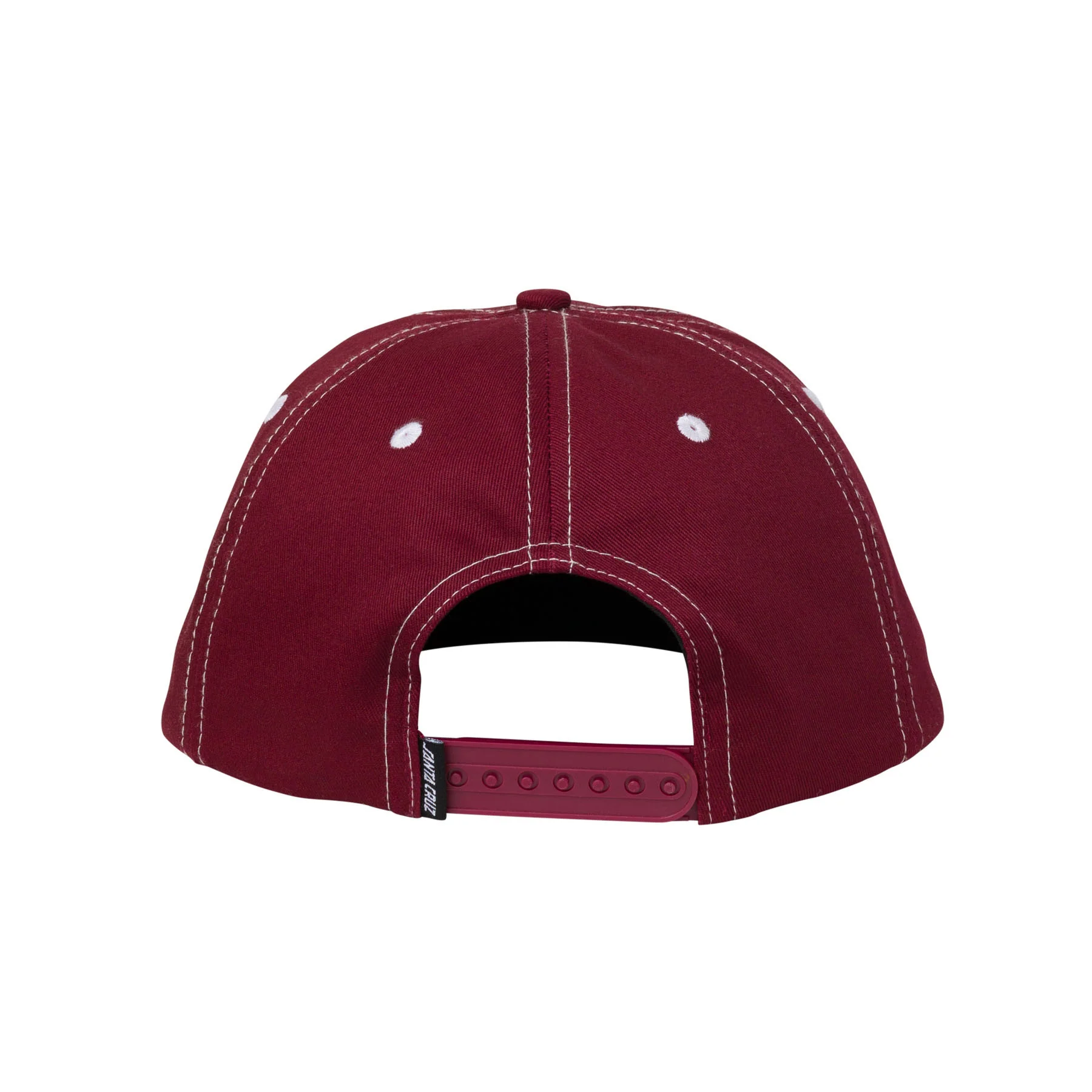 Santa Cruz Skateboards Hat Travelers Opus Snapback Burgundy - Image 2