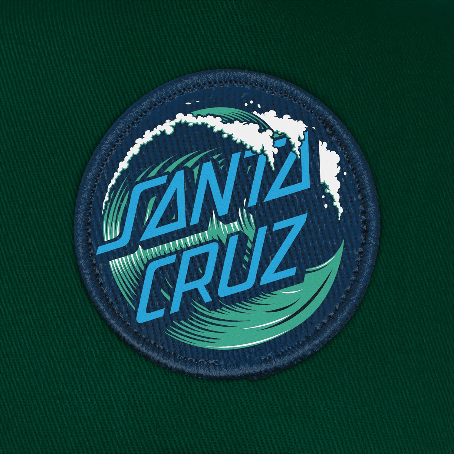 Santa Cruz Skateboards Hat Wave Dot Snapback Mid Forest/Navy - Image 5