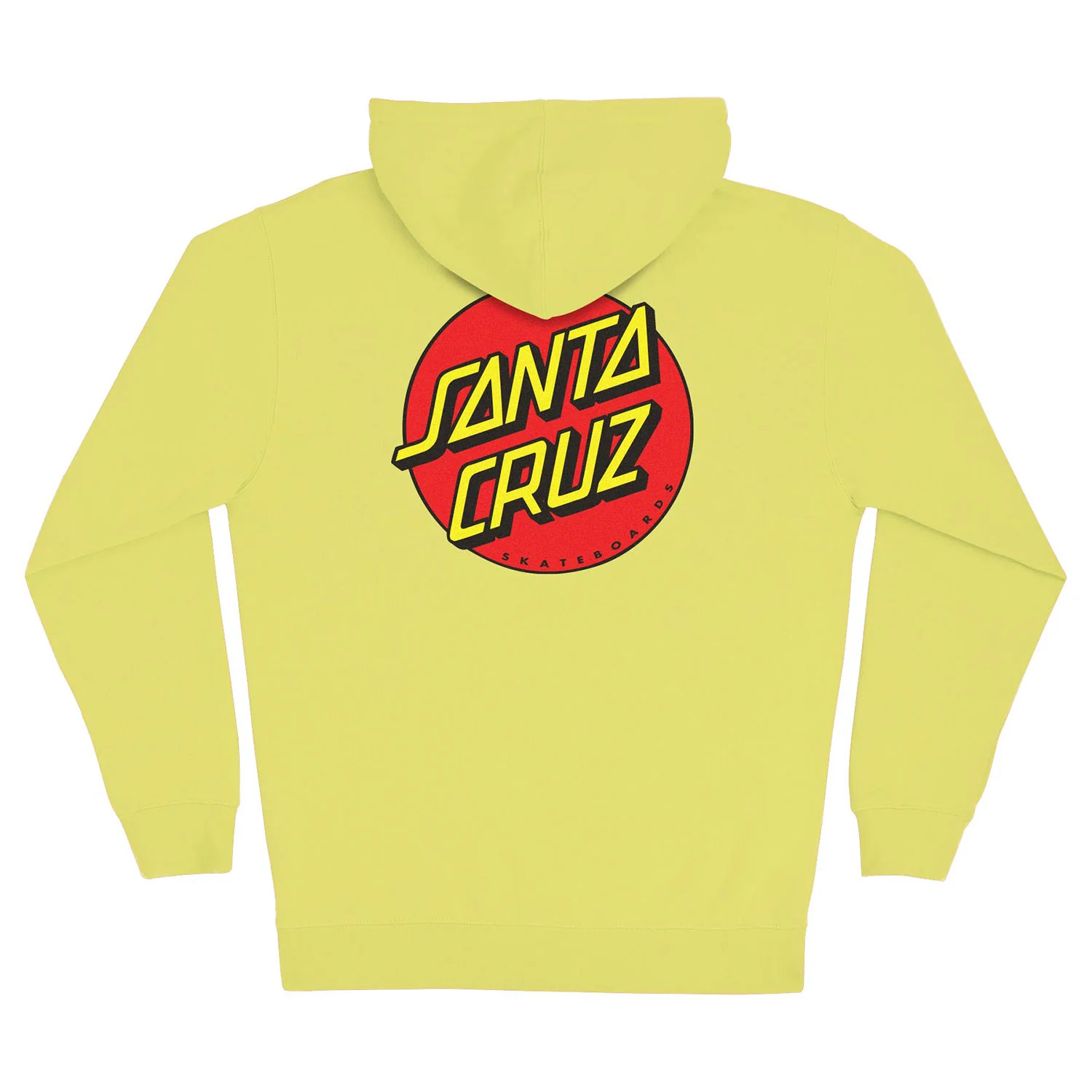 Santa Cruz Skateboards Hoody Classic Dot Zip Safety Yellow