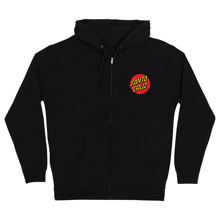 Santa Cruz Skateboards Hoody Meek Slasher Zip Black - Image 2