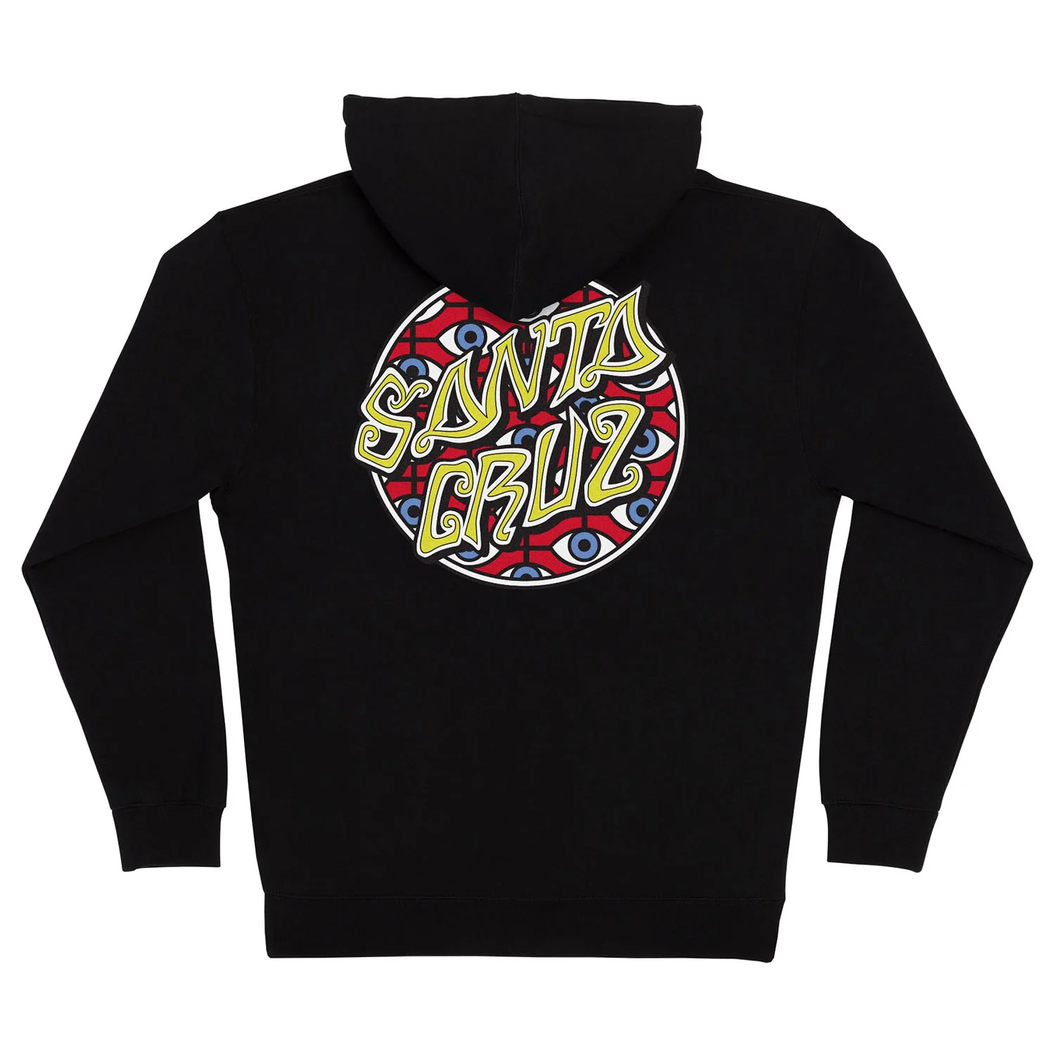 Santa Cruz Skateboards Hoody Salba Eyes Dot Zip Black