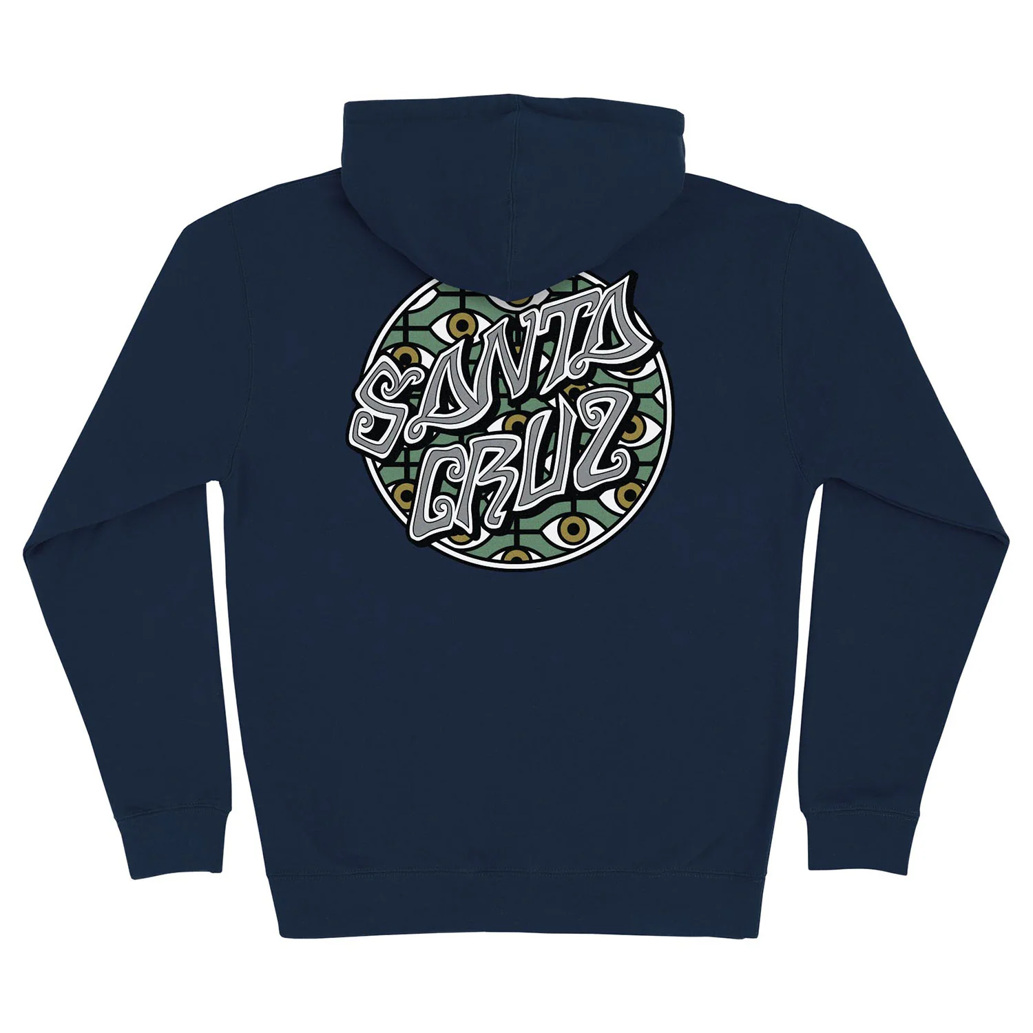 Santa Cruz Skateboards Hoody Salba Eyes Dot Zip Navy