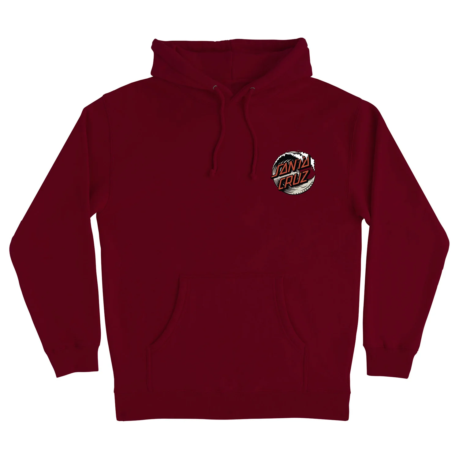Santa Cruz Skateboards Hoody Wave Dot Pullover Maroon/Dust - Image 2