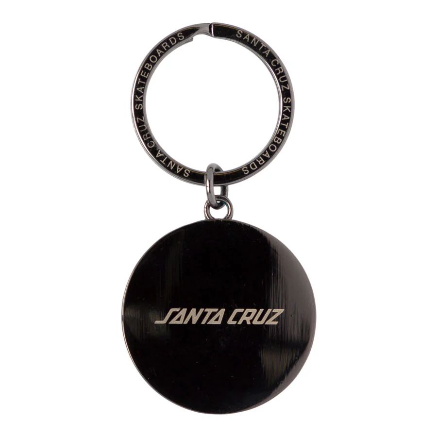 Santa Cruz Skateboards Key Chain Wave Dot Dark Gunmetal - Image 2