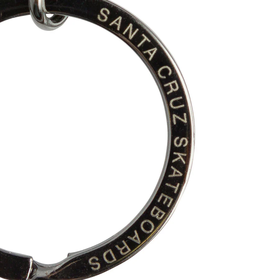 Santa Cruz Skateboards Key Chain Wave Dot Dark Gunmetal - Image 4