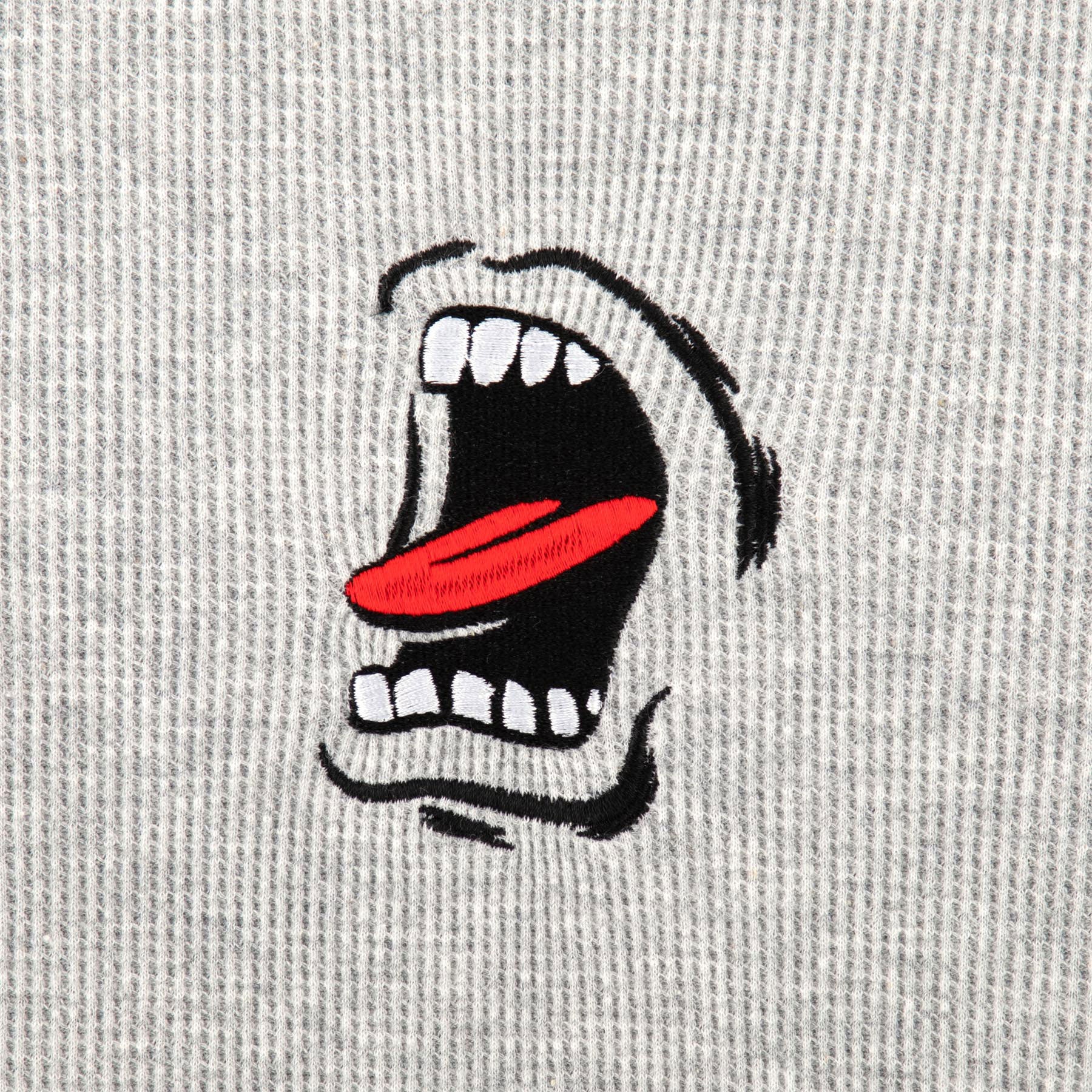 Santa Cruz Skateboards Longsleeve Screaming Thermal Heather Grey - Image 3