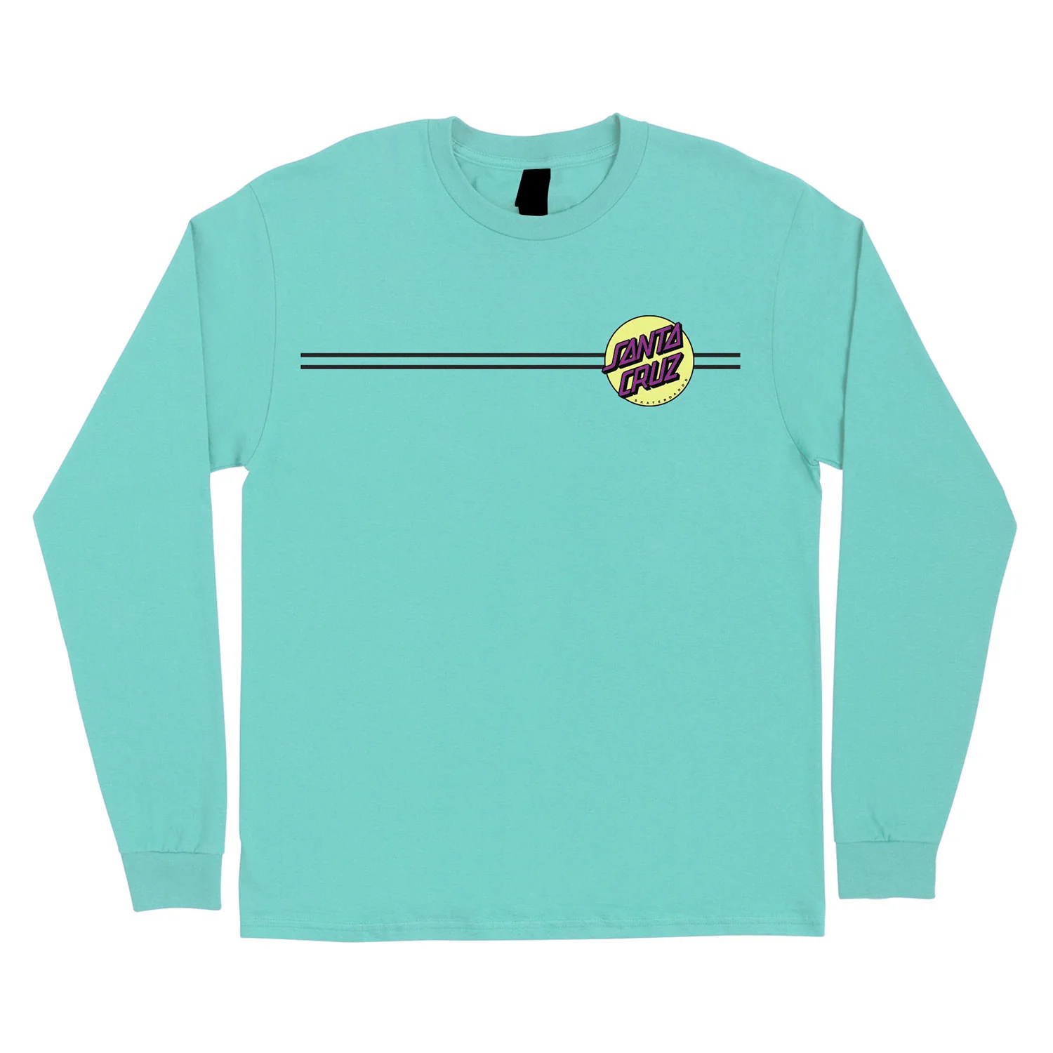 Santa Cruz Skateboards Longsleeve Shirt Other Dot Celadon/Yellow - Image 2