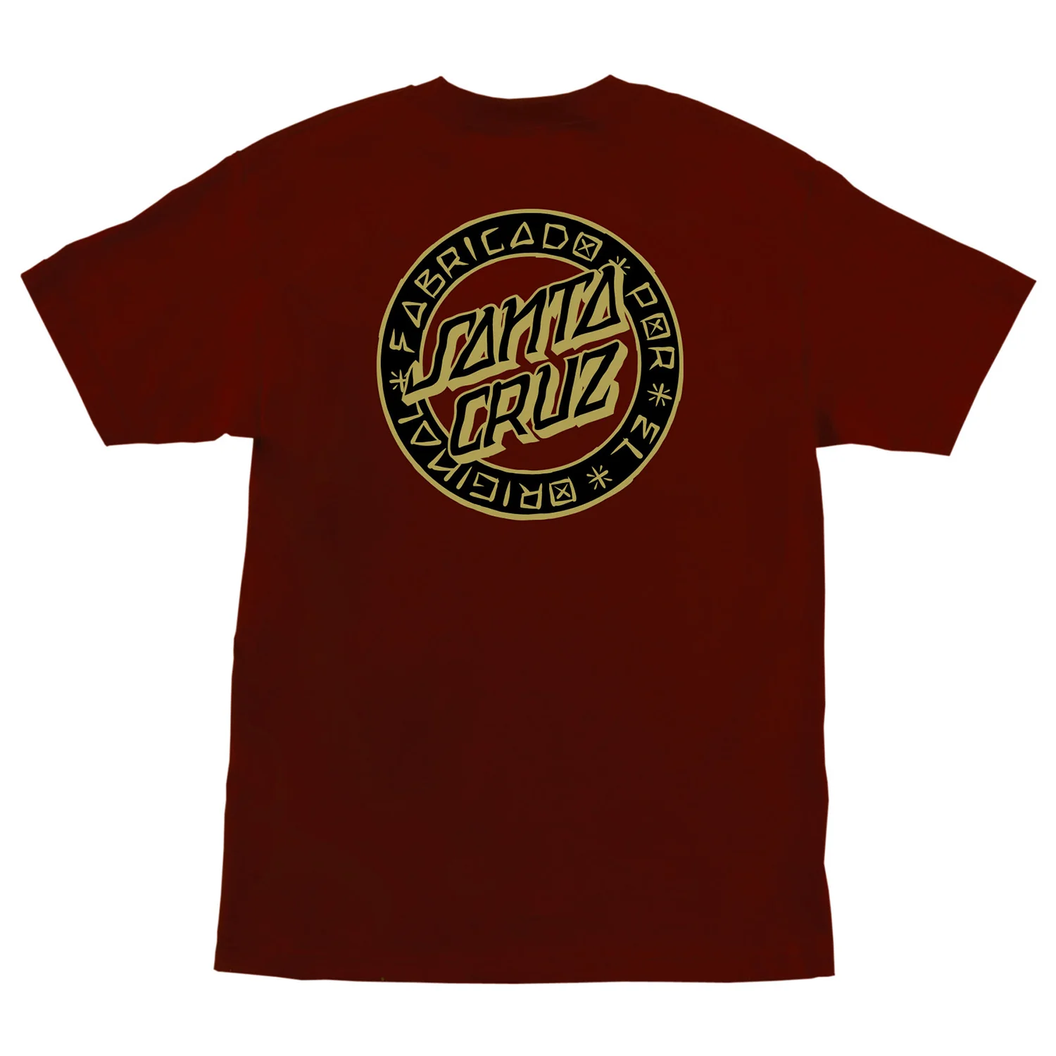 Santa Cruz Skateboards Shirt Loco Dot Burgundy