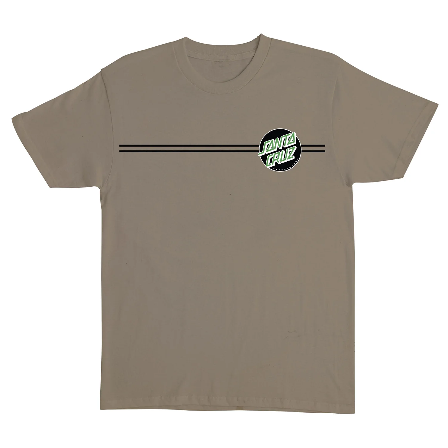 Santa Cruz Skateboards Shirt Other Dot Prairie Dust/Black/Green - Image 2
