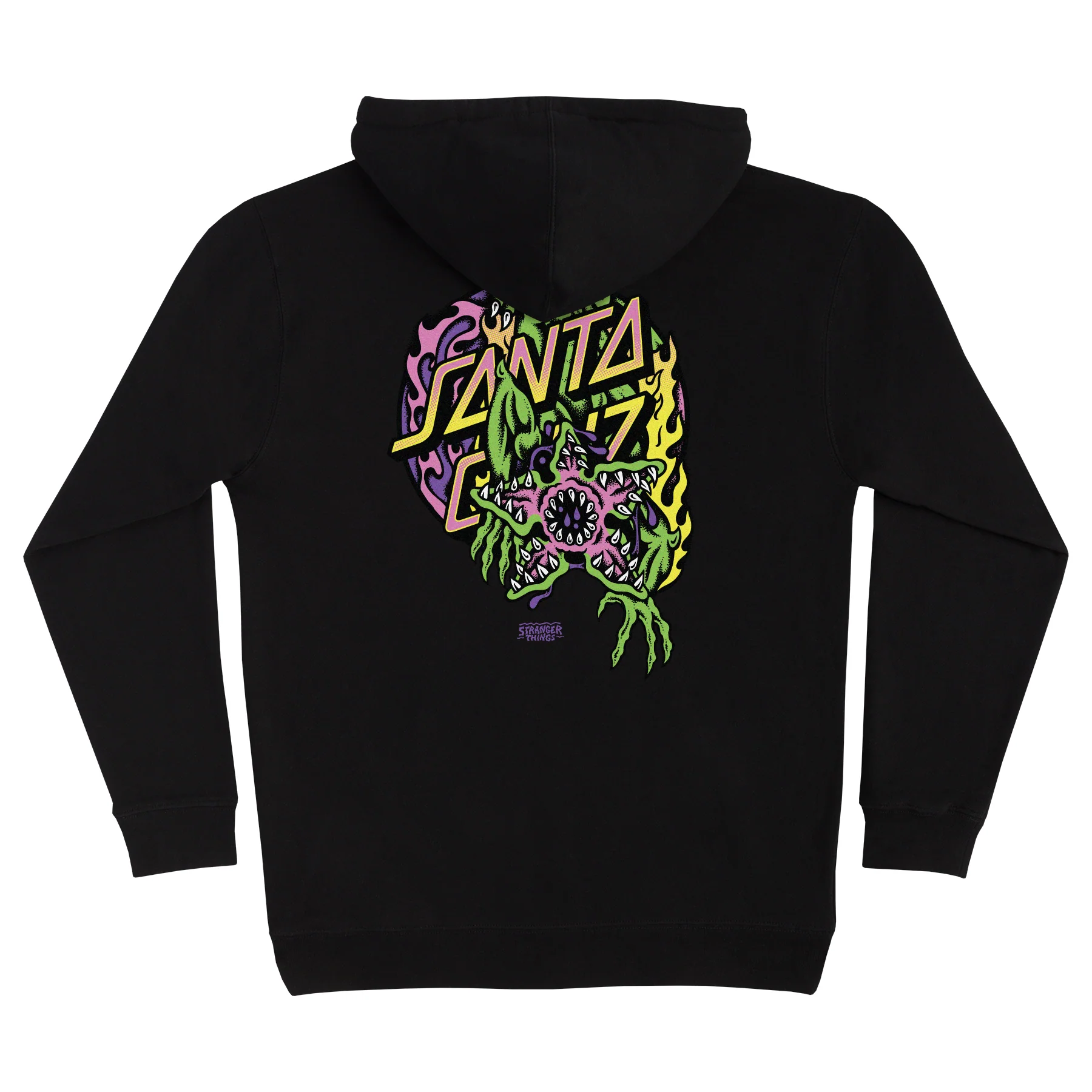 Santa Cruz x Stranger Things Hoody Demogorgon Dot Black - Image 2