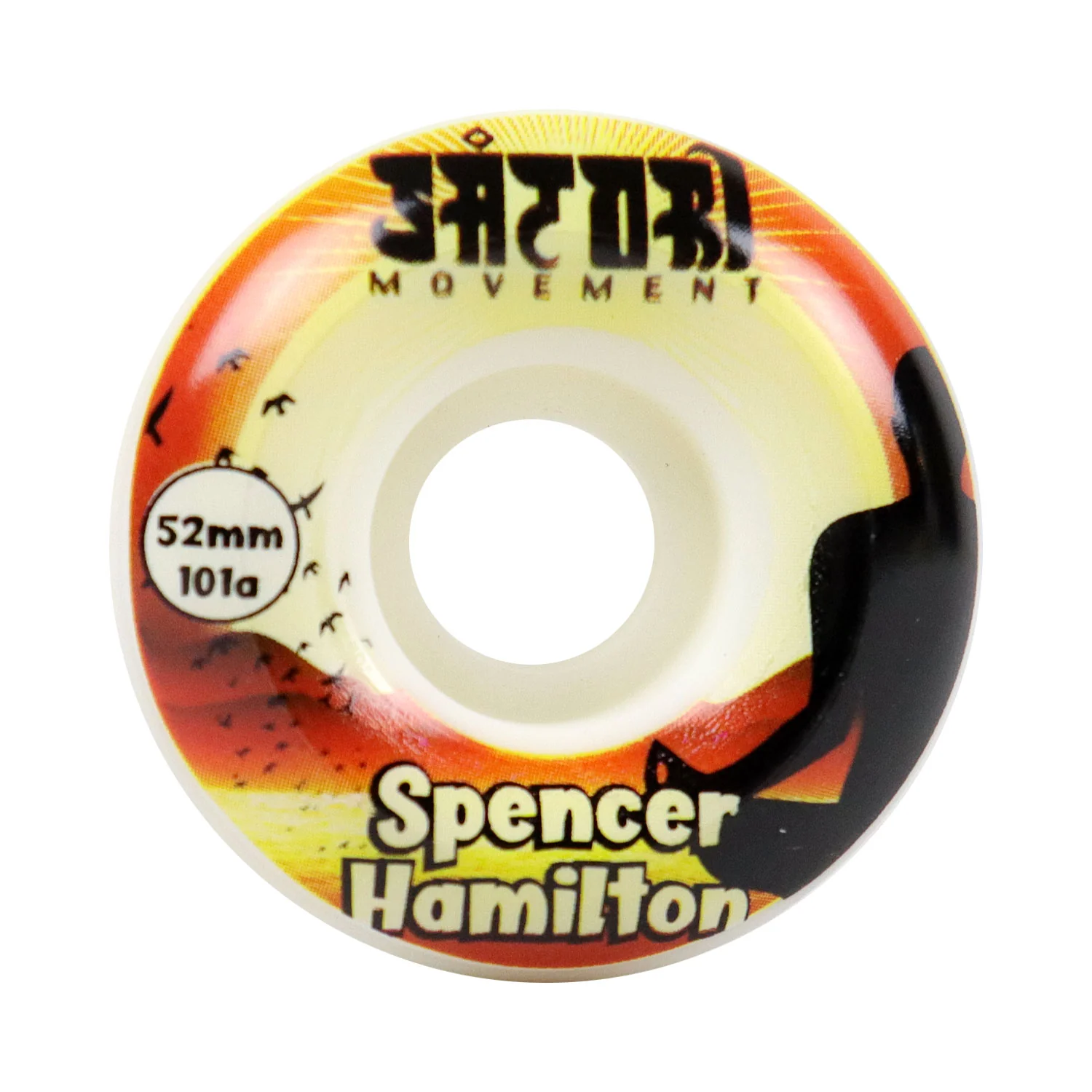 Satori Skateboard Wheels 52mm Spencer Hamilton Meditate 101A with Independent Bearings - Image 2