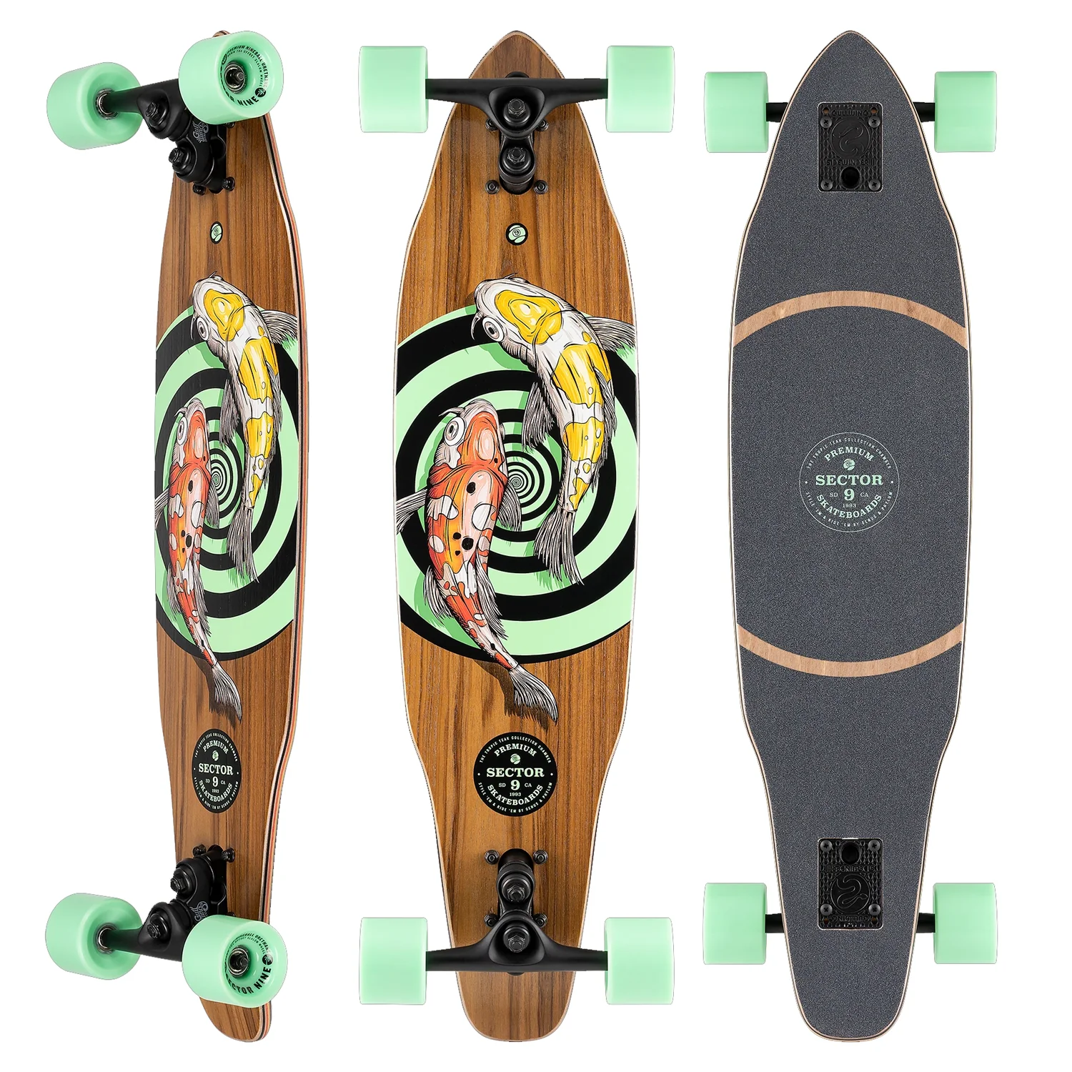 Sector 9 Longboard Chamber Vortex Kicktail Complete 8.25" x 33.75"