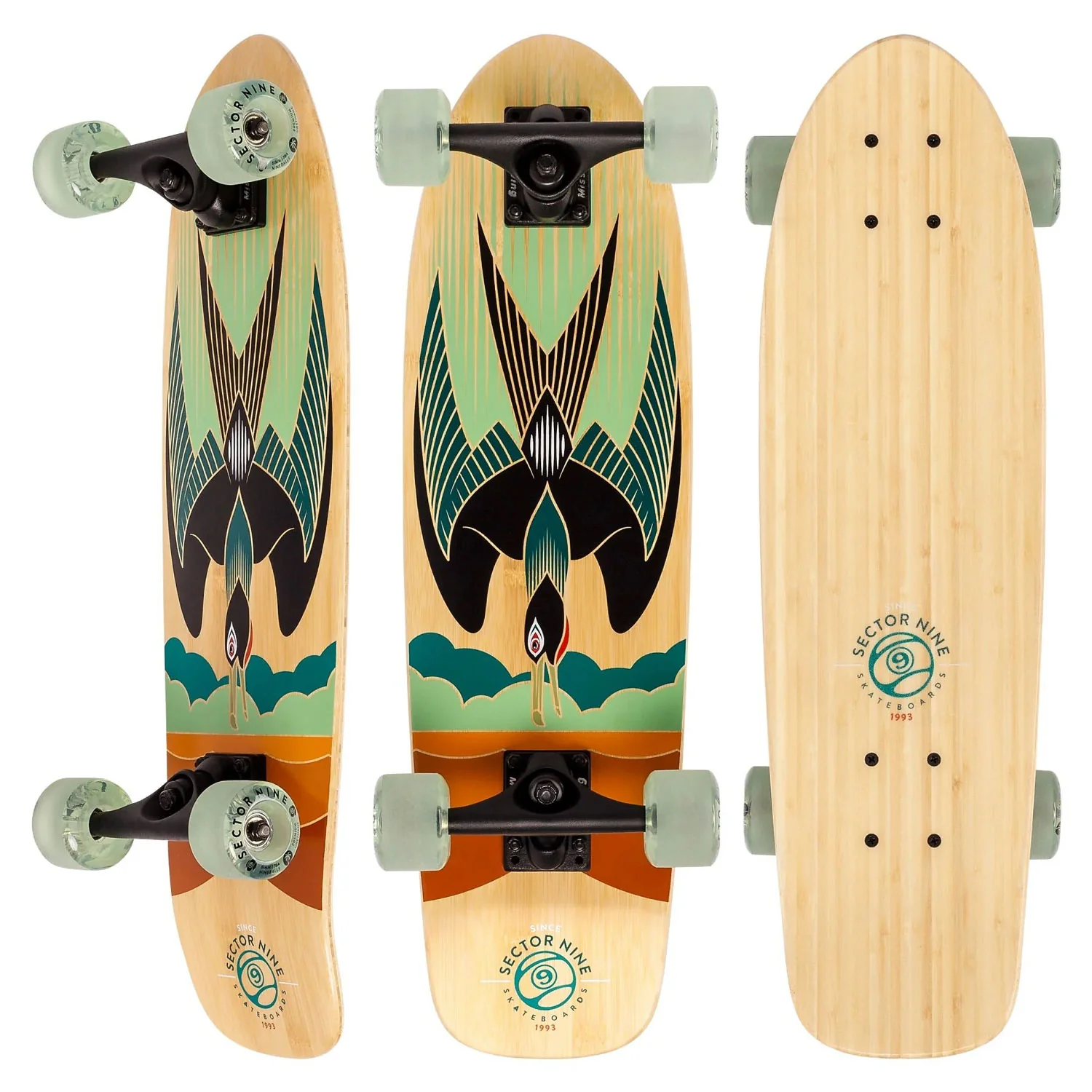 Sector 9 Longboard Complete Bambino Raider 7.5" x 26.5"
